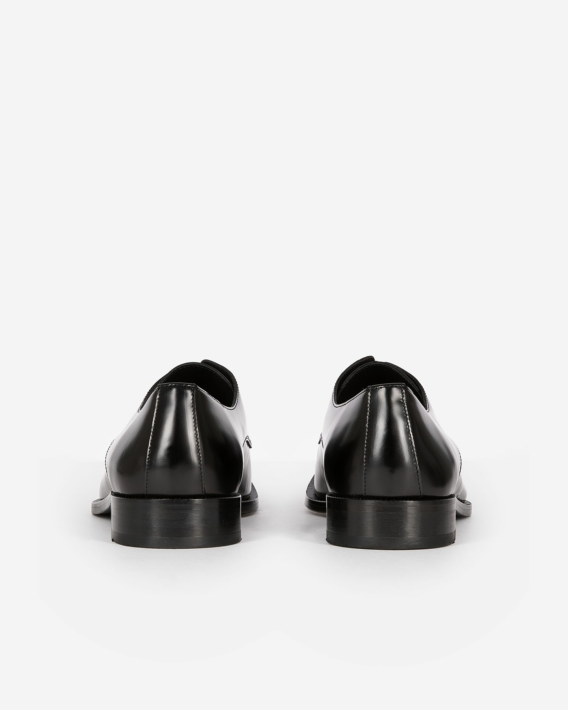 Black leather Derbies