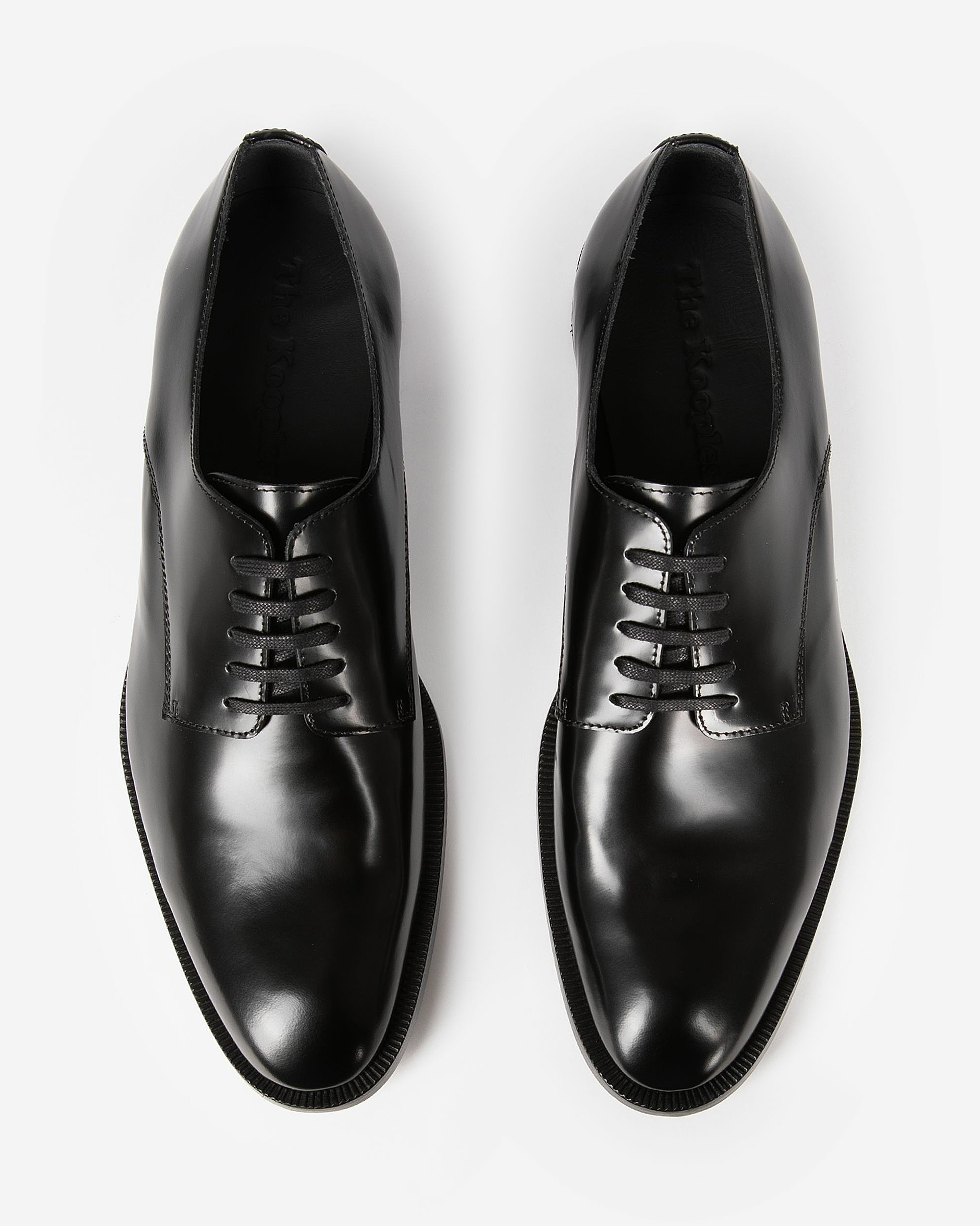 Black leather Derbies