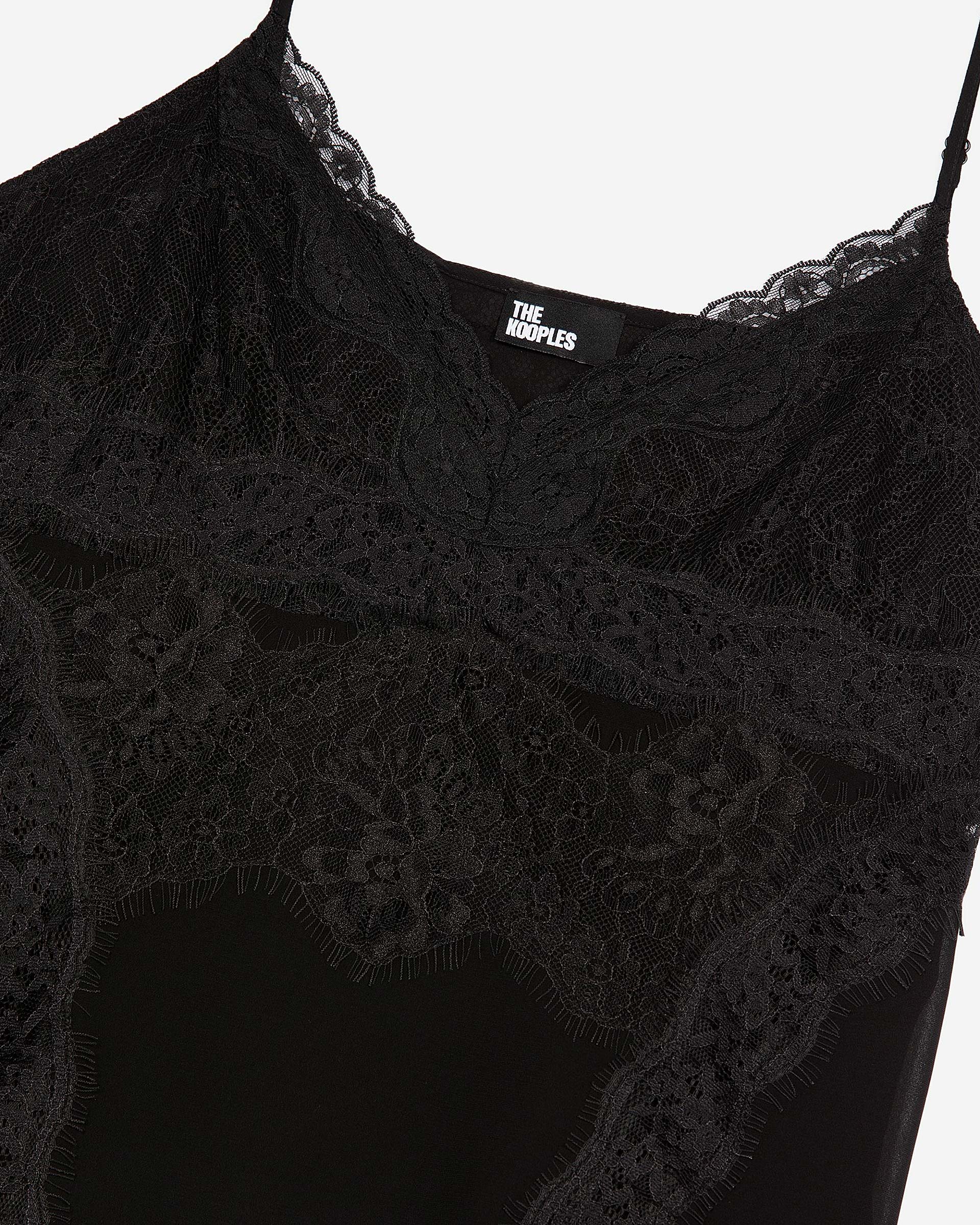 Black lace camisole