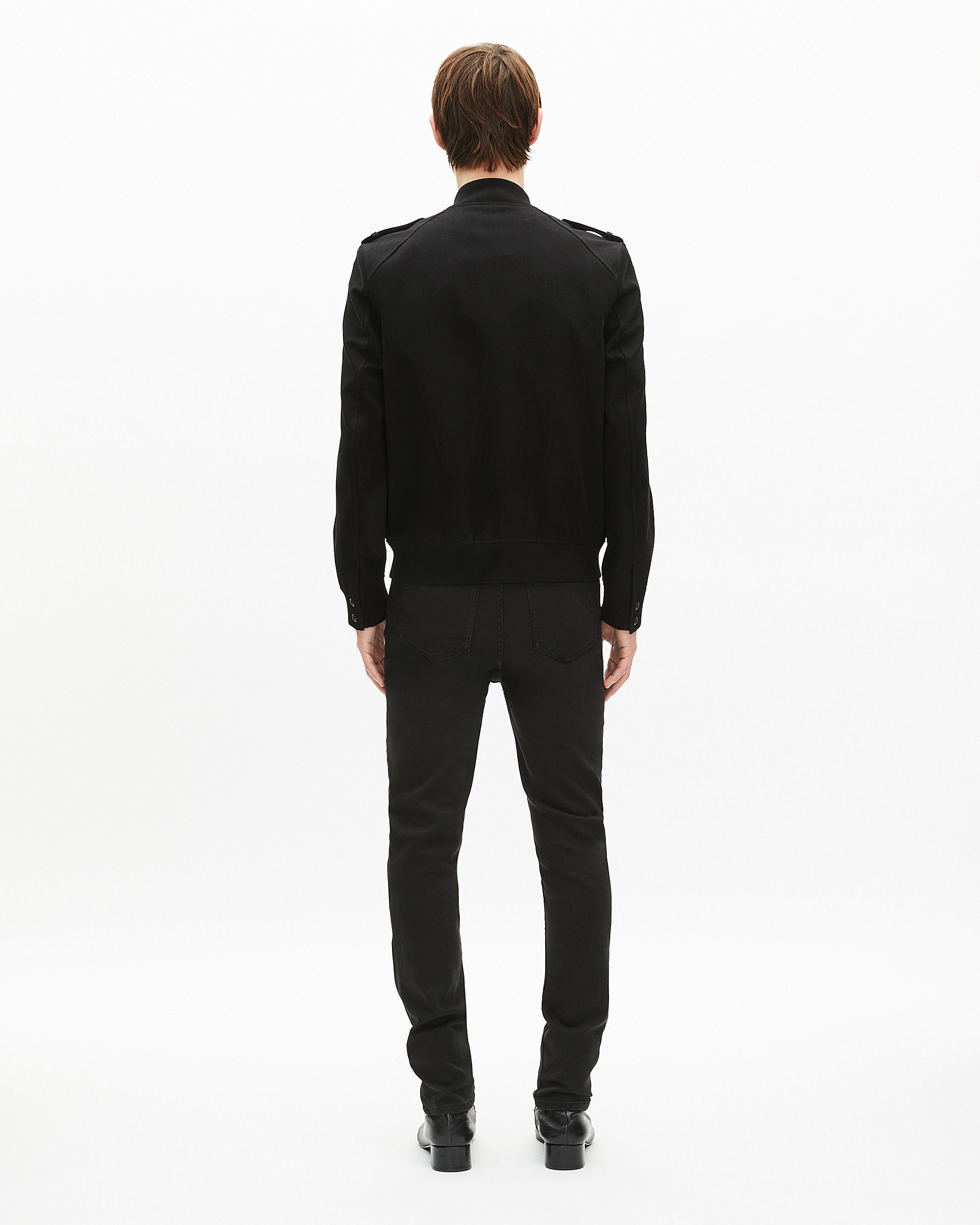 Black cotton teddy jacket
