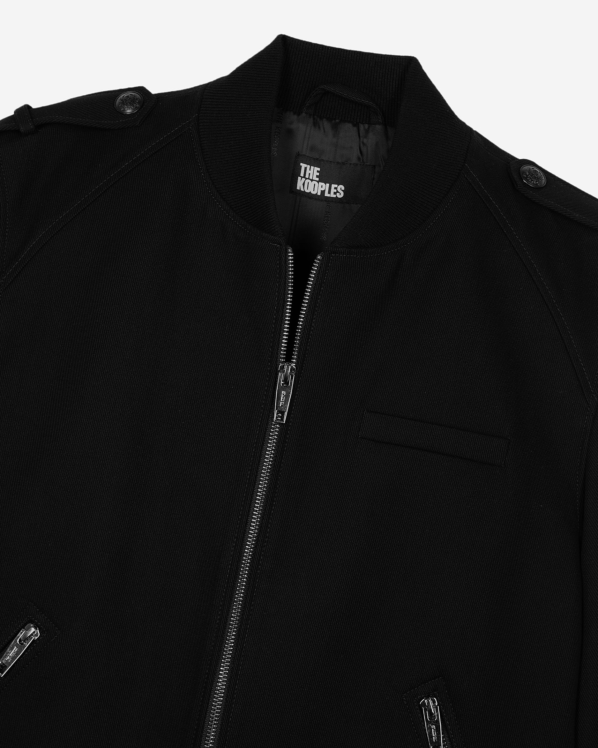 Black cotton teddy jacket