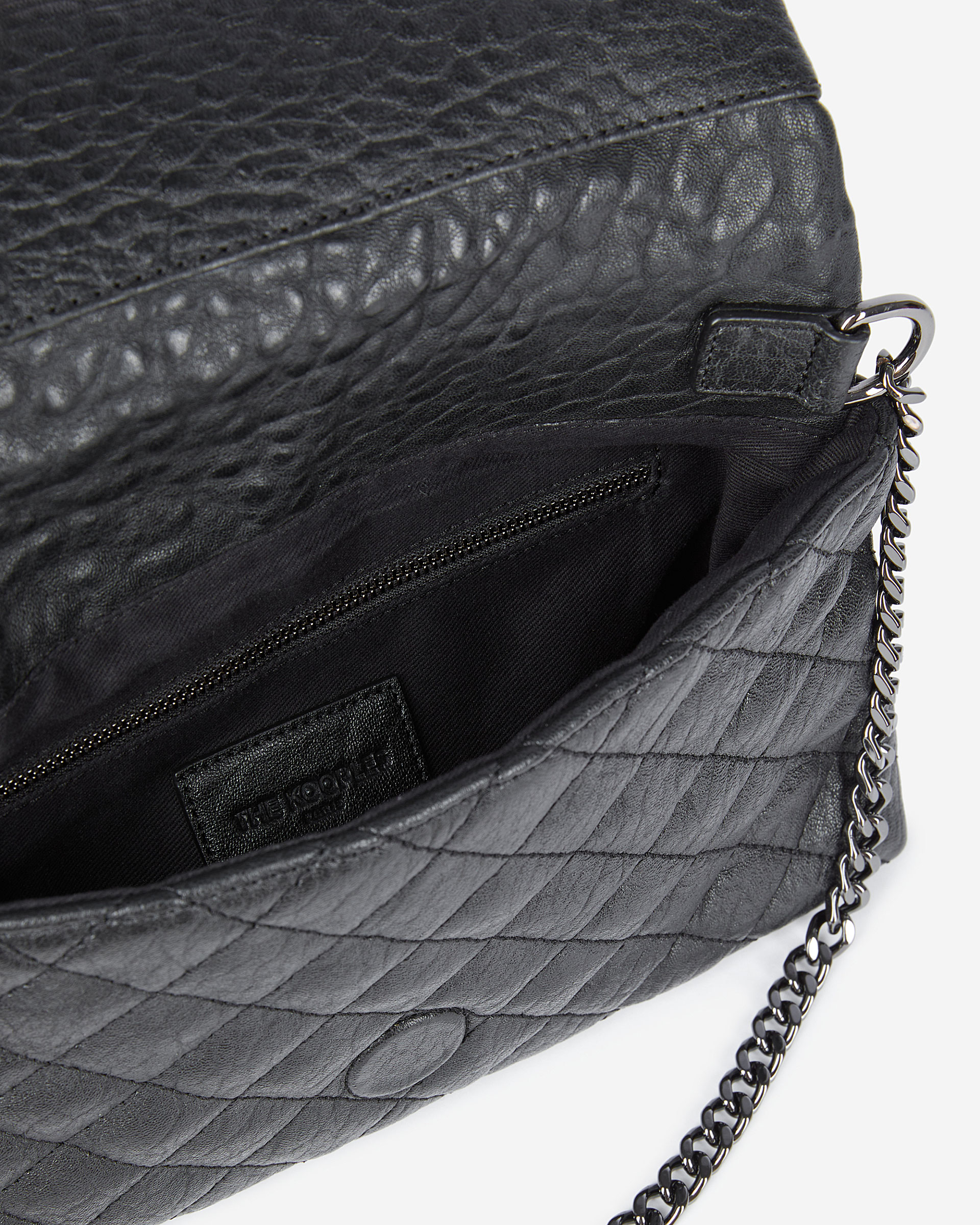 Heritage small black leather pouch