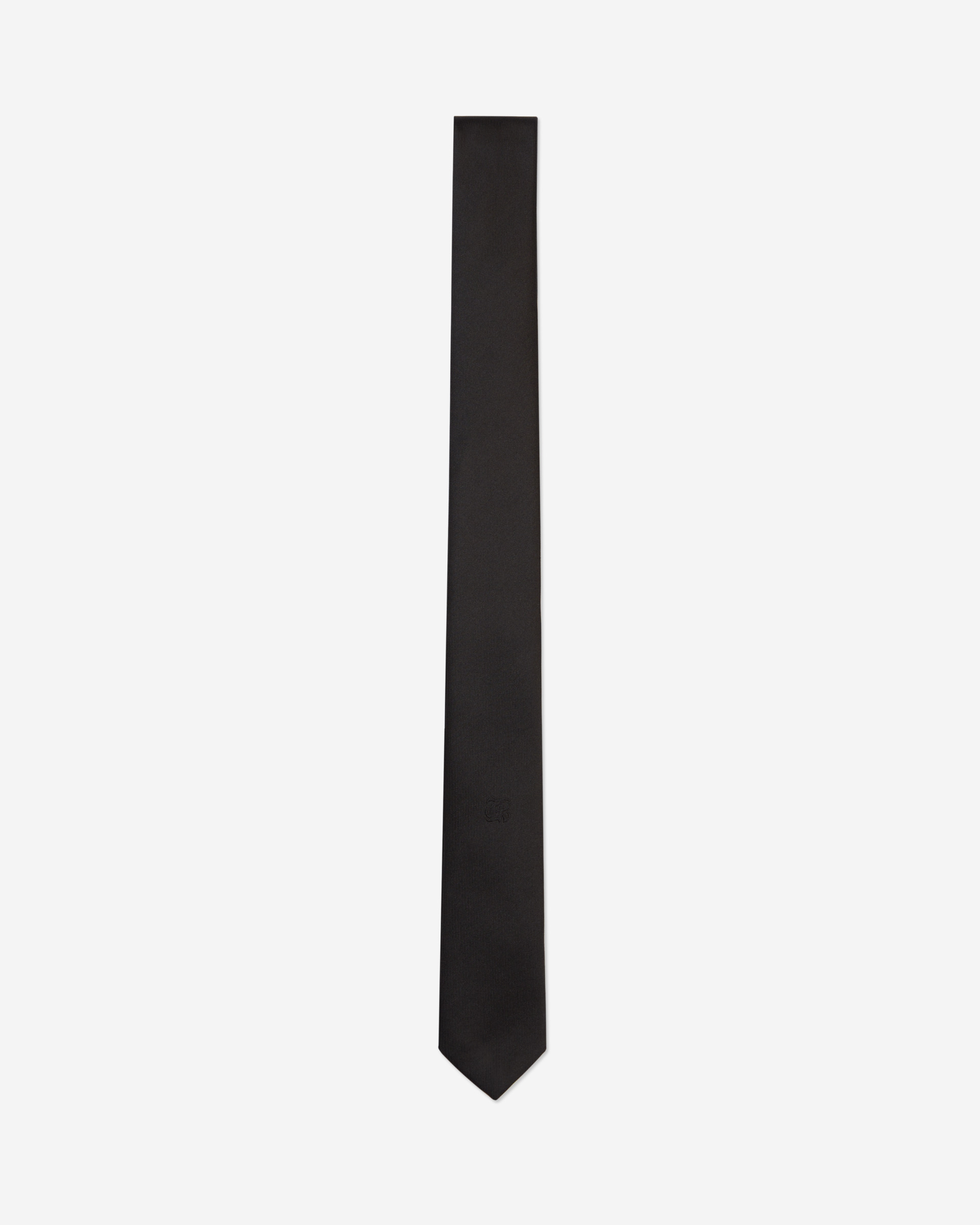 Black silk tie