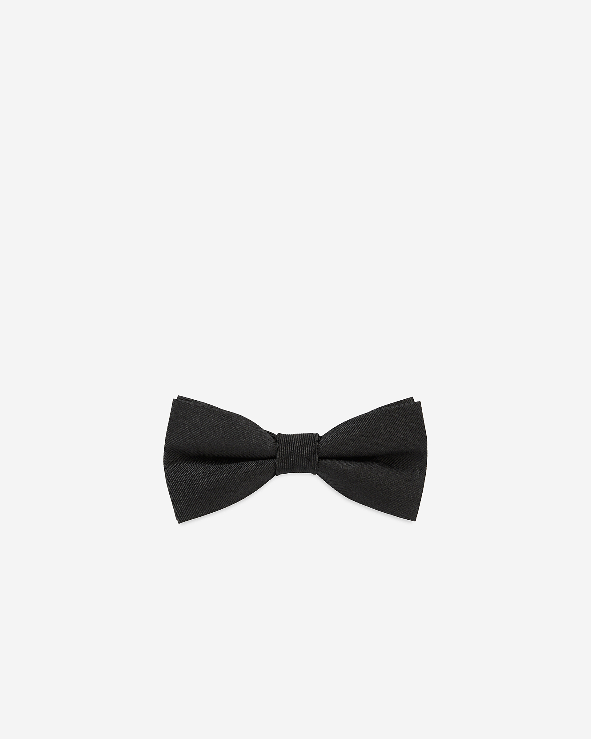 Black silk bow tie