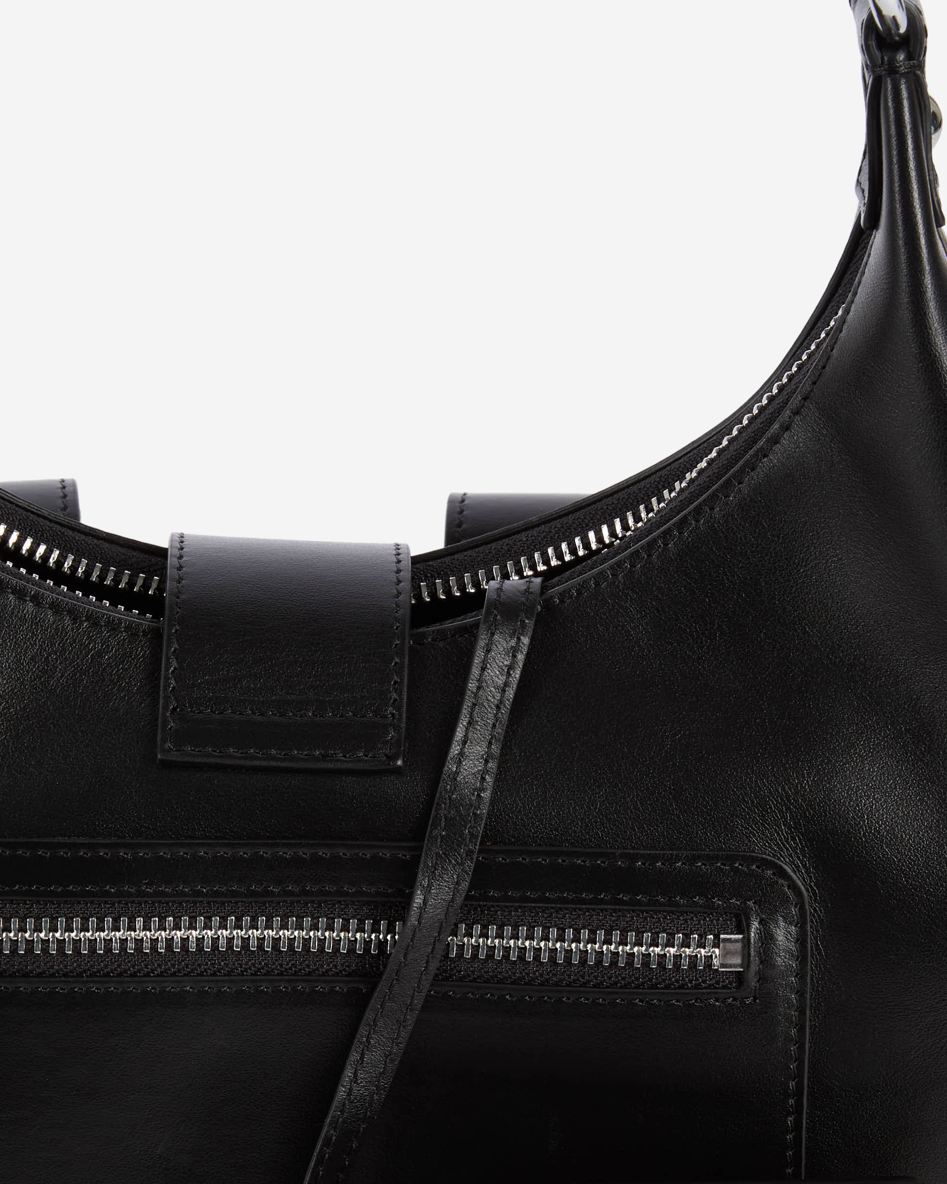 Amelia bag in smooth black leather