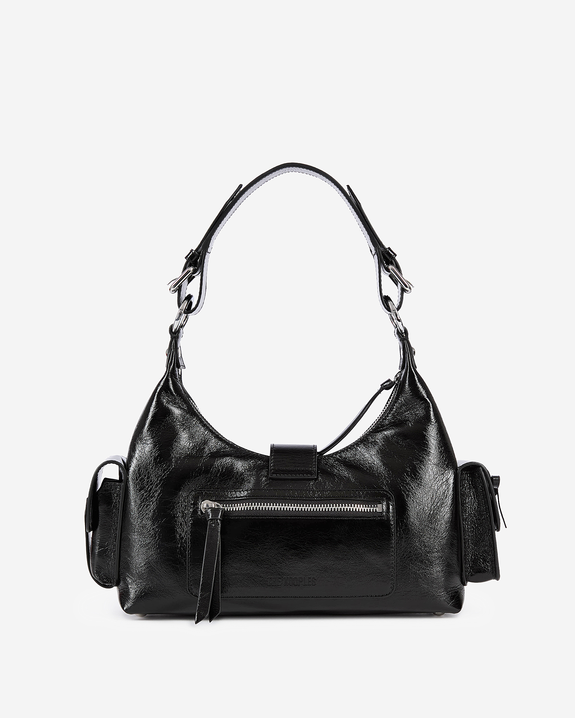 Amelia bag in black cracked leather