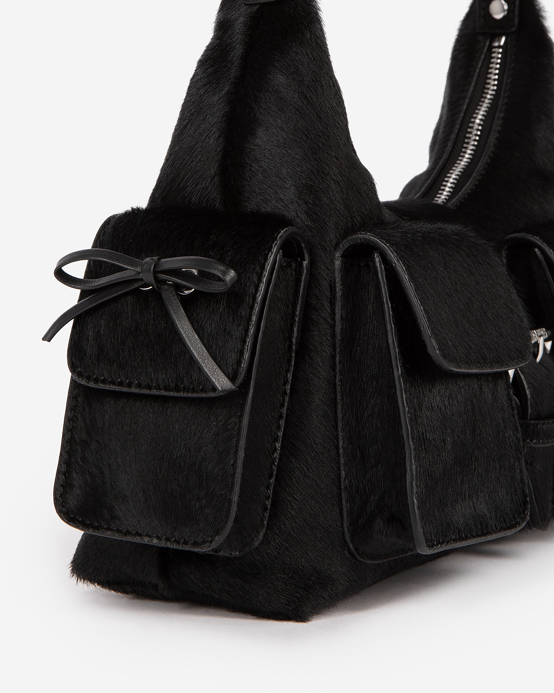 Amelia bag in black foal effect