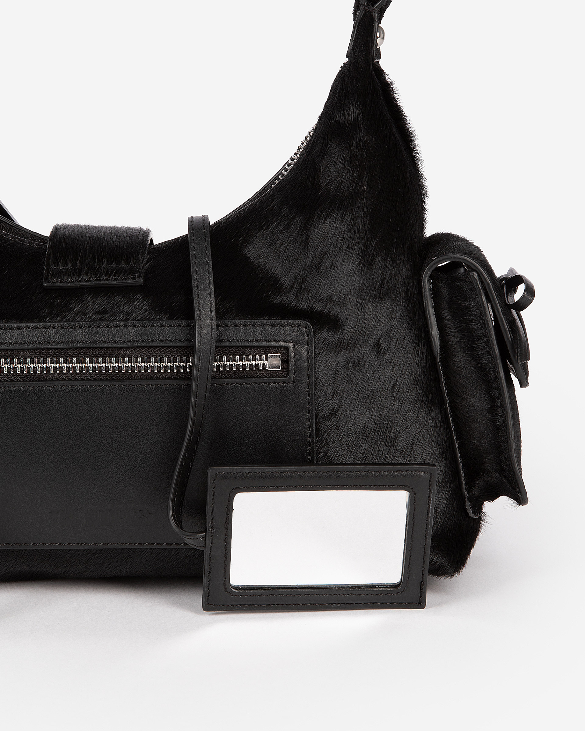 Amelia bag in black foal effect