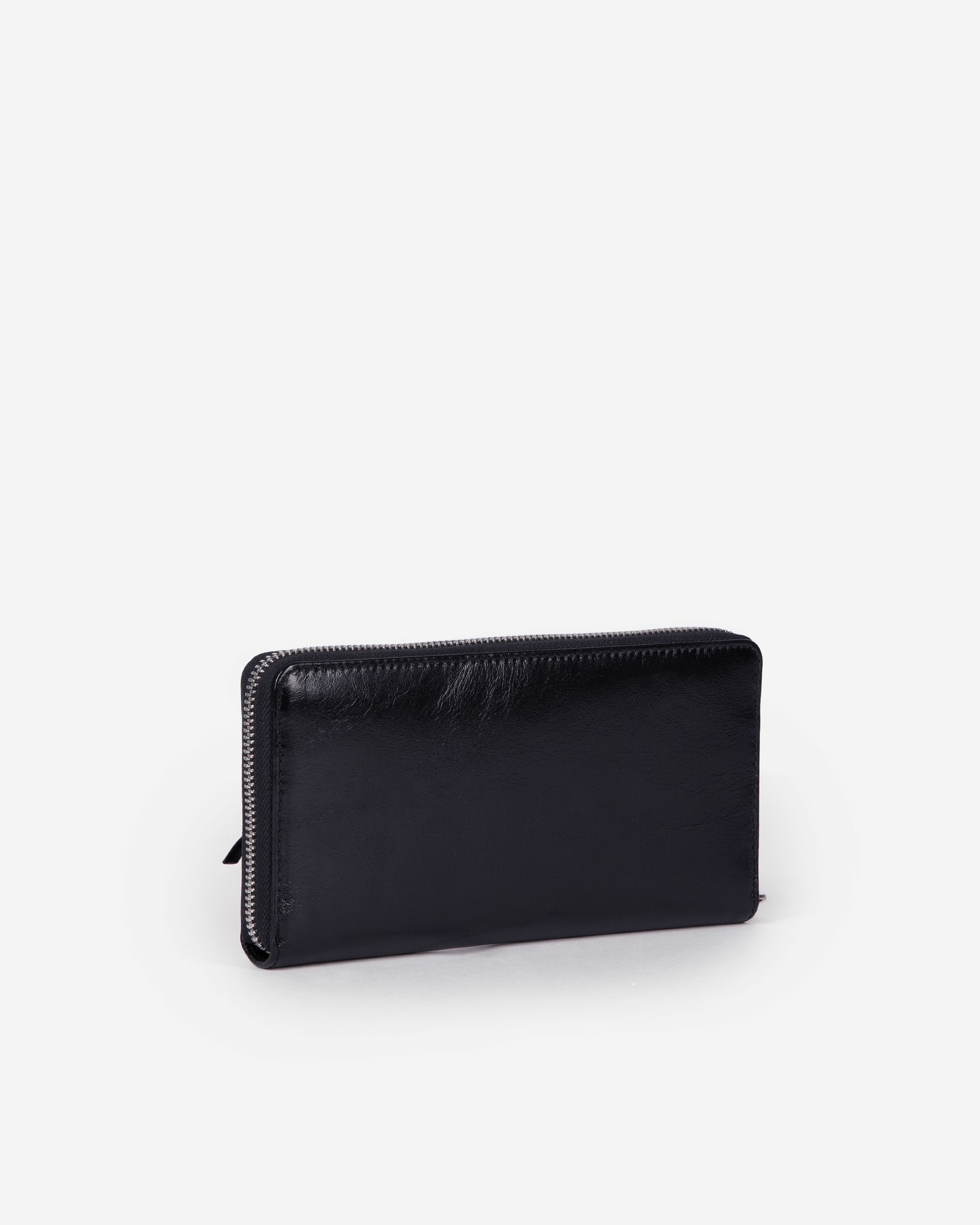 Amelia black leather wallet