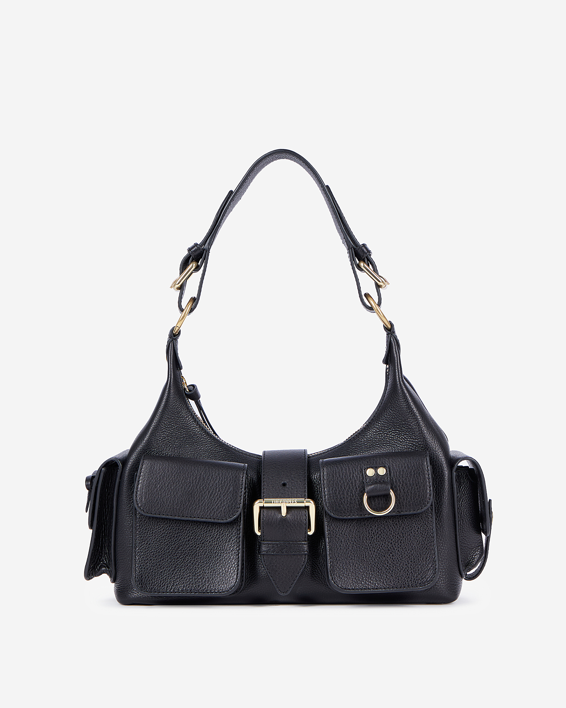 Amelia bag in black grained leather