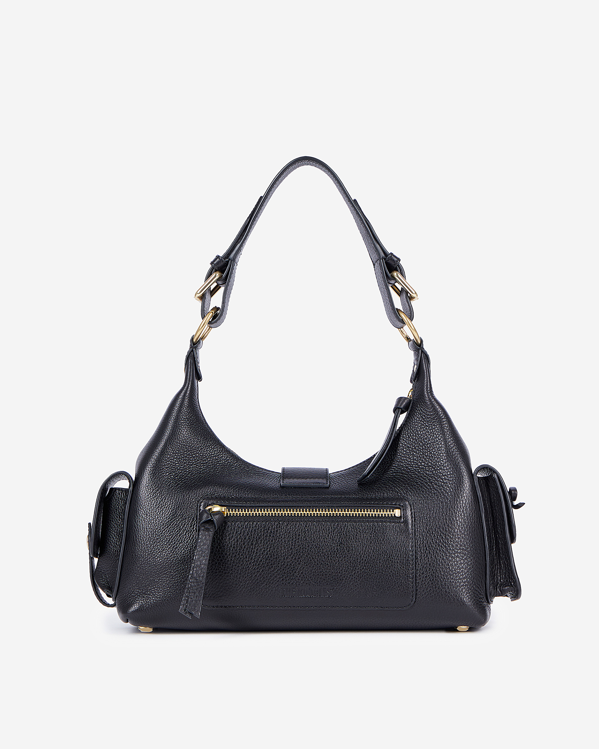 Amelia bag in black grained leather