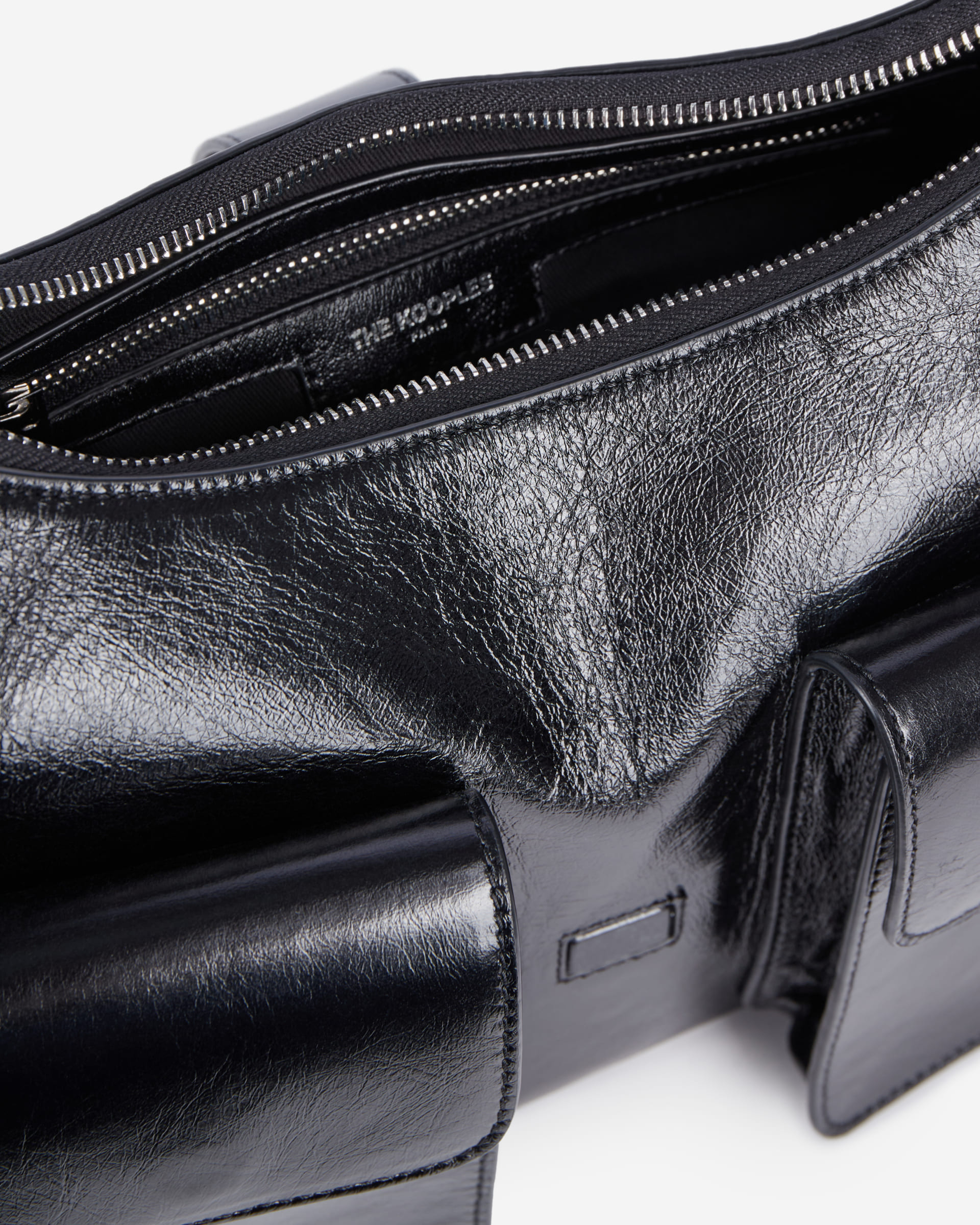 Black leather Amelia XL bag