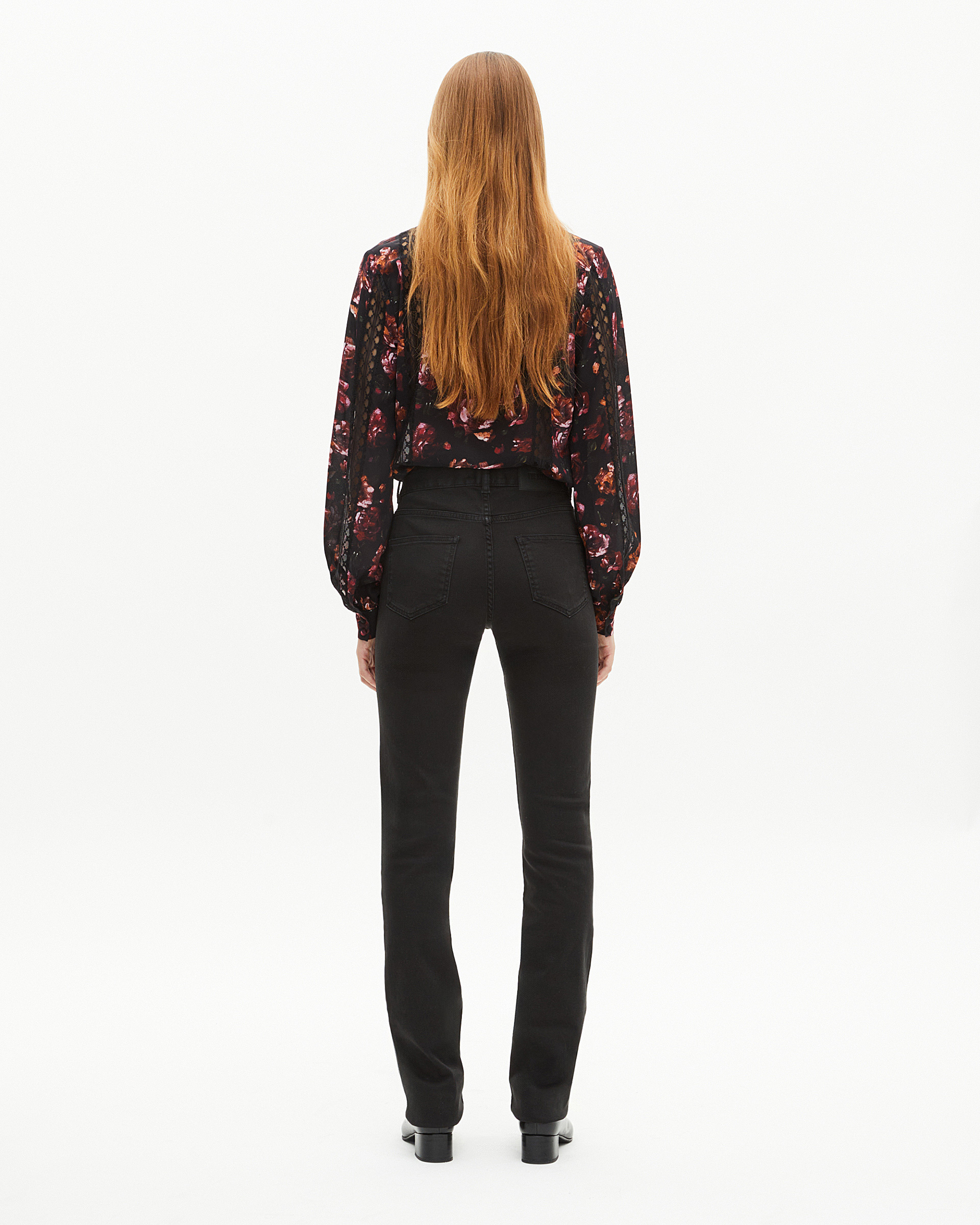 Black long slim jeans