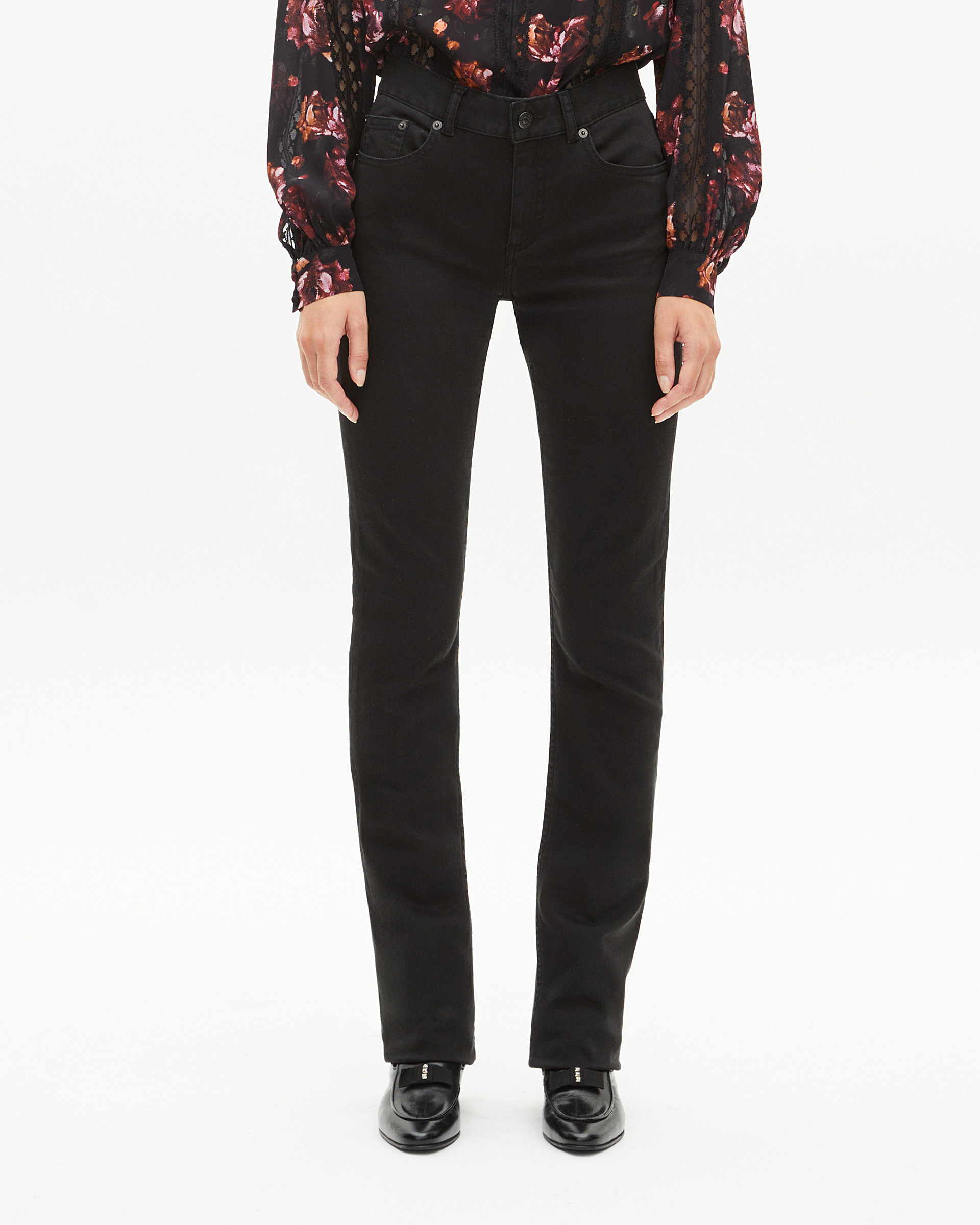Black long slim jeans
