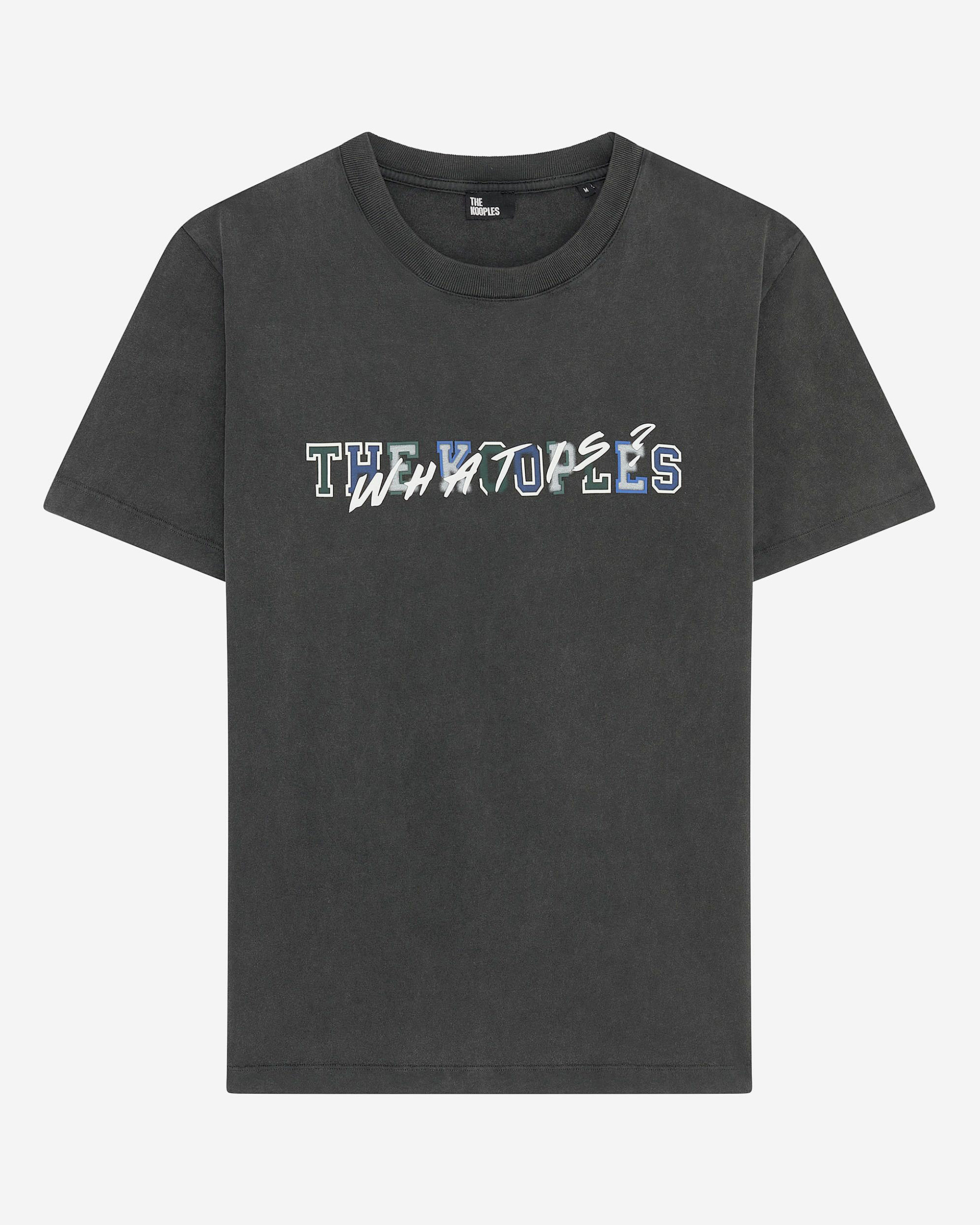 What is black T-shirt