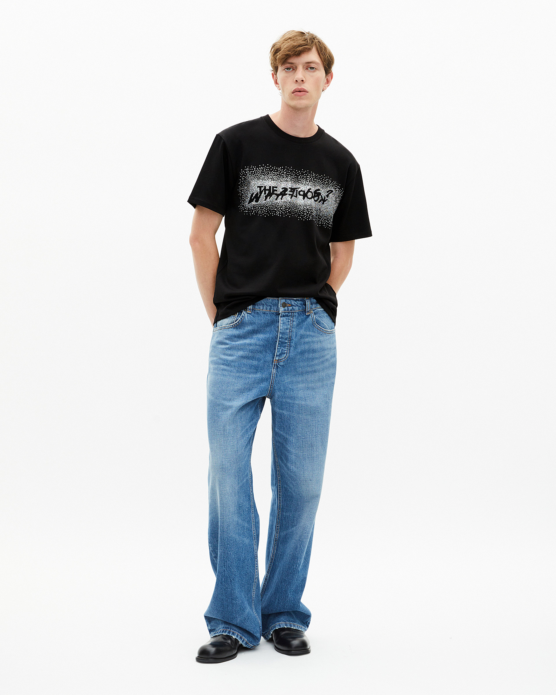 What is black rhinestone T-shirt