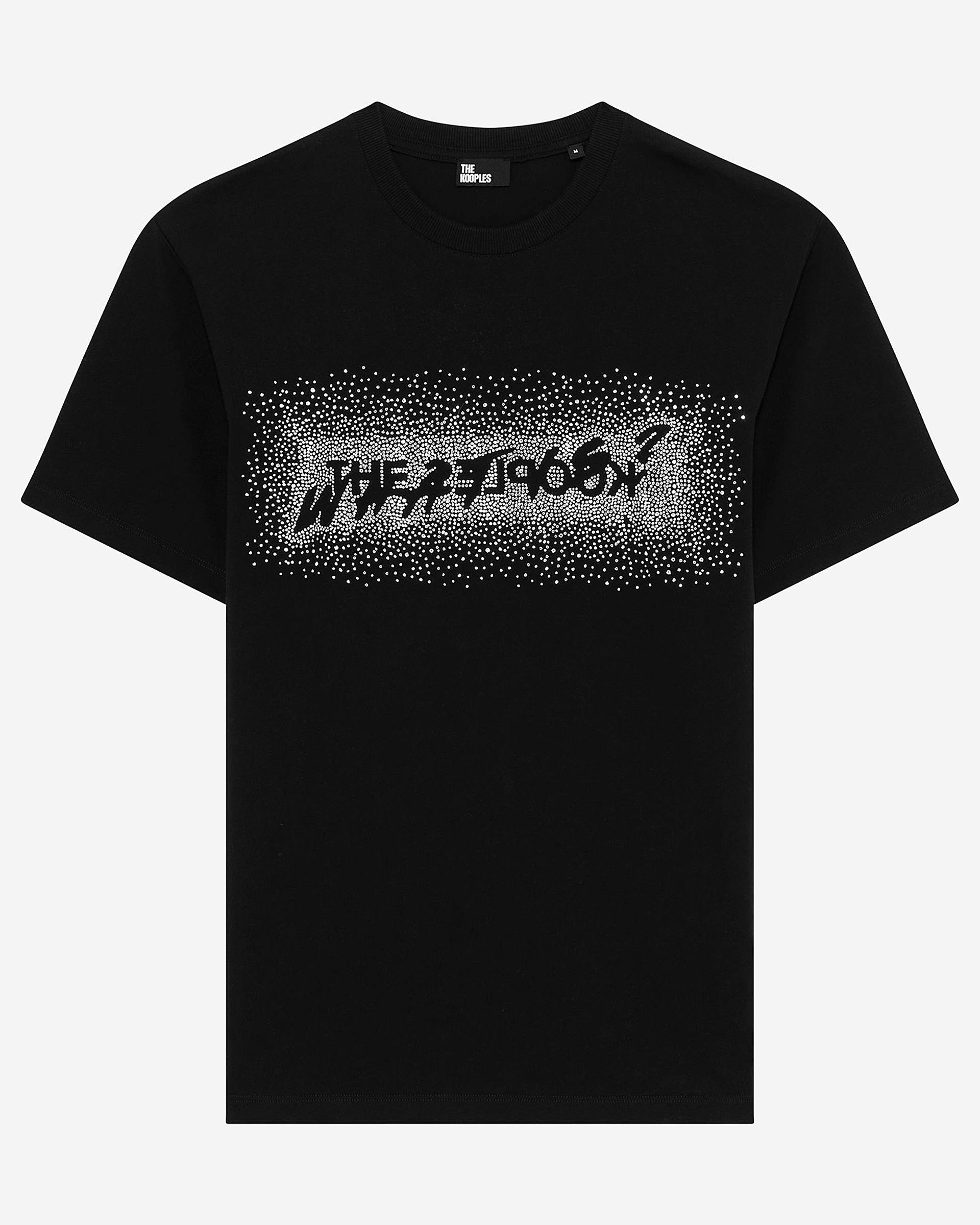 What is black rhinestone T-shirt