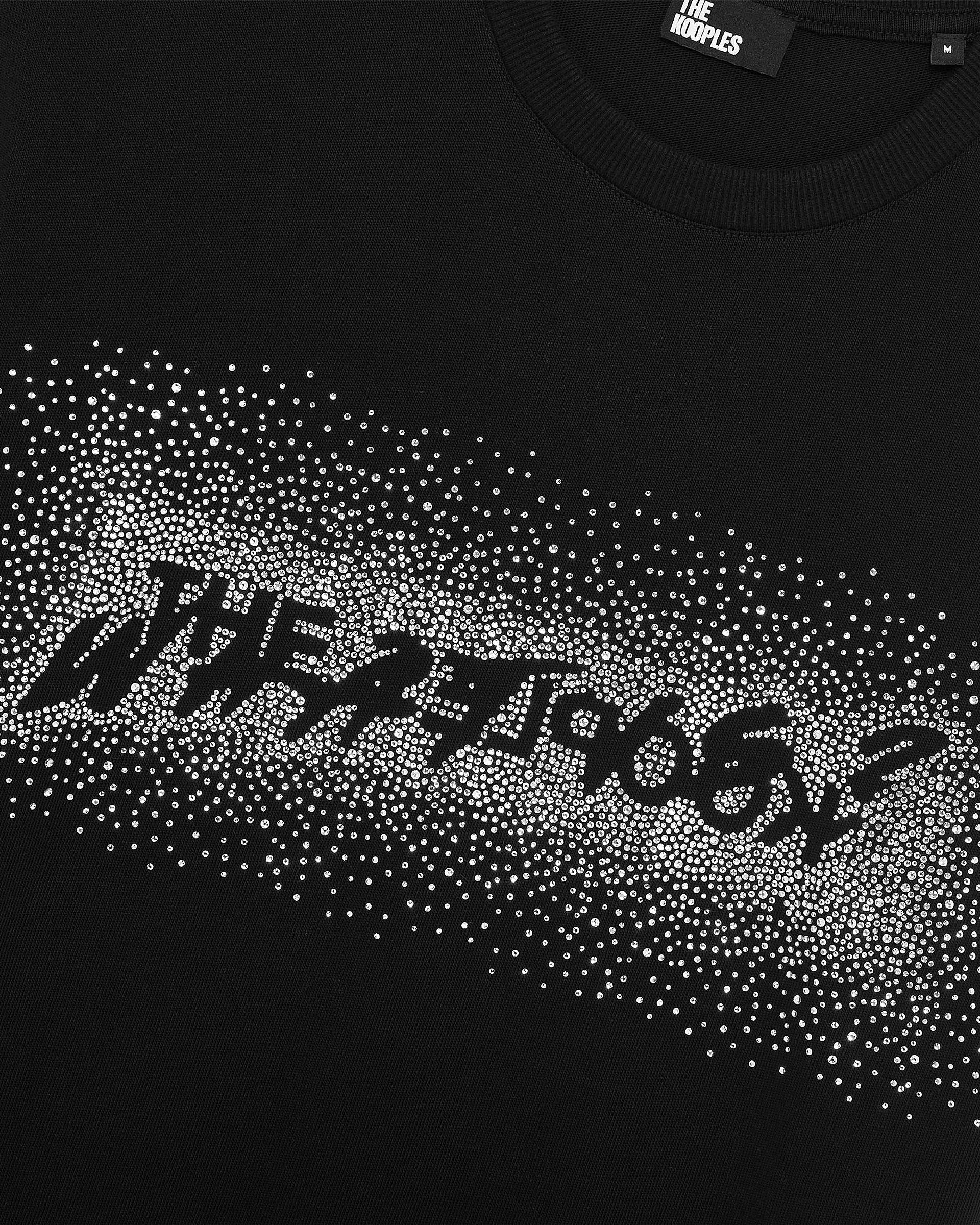 What is black rhinestone T-shirt