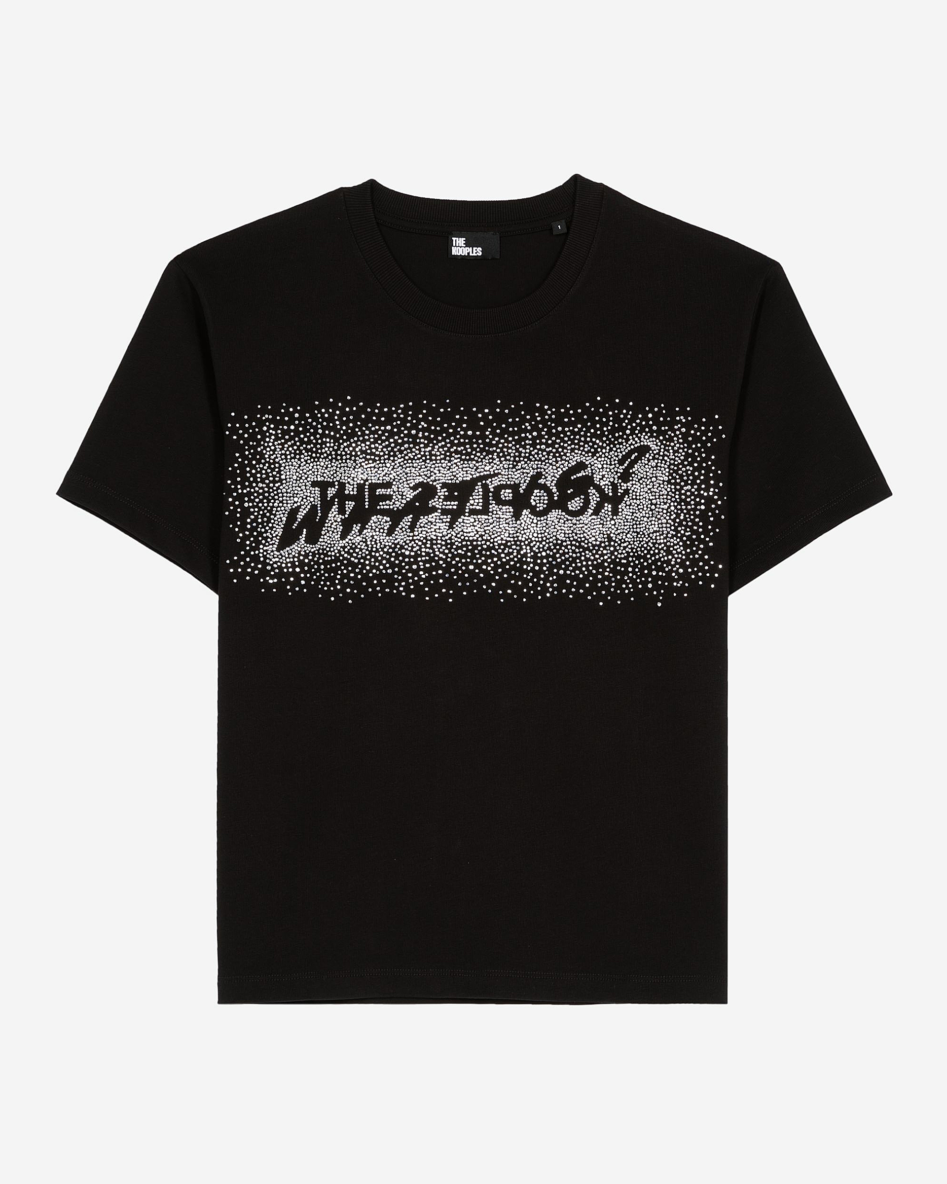 What is black rhinestone T-shirt