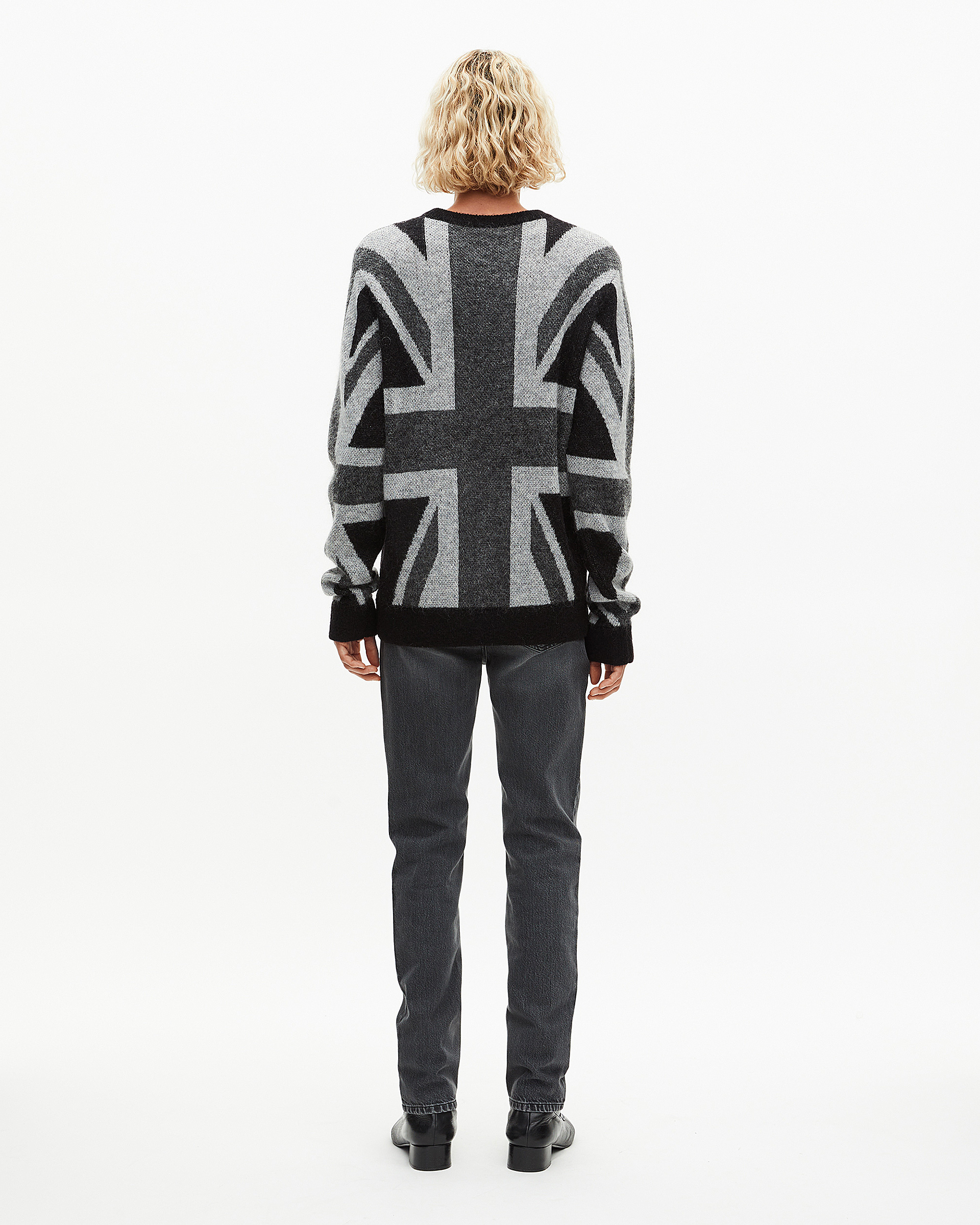 Black English flag sweater