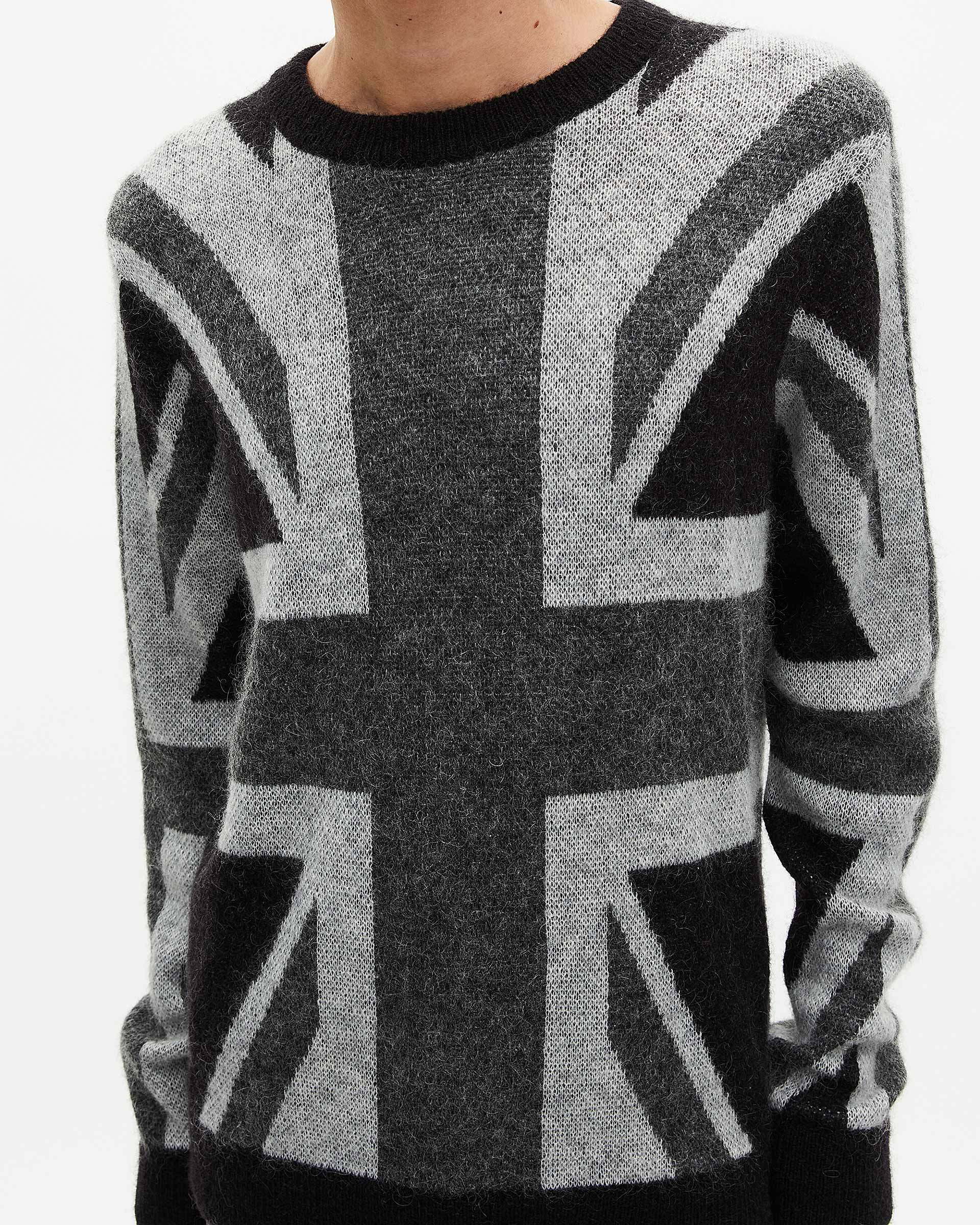 Black English flag sweater