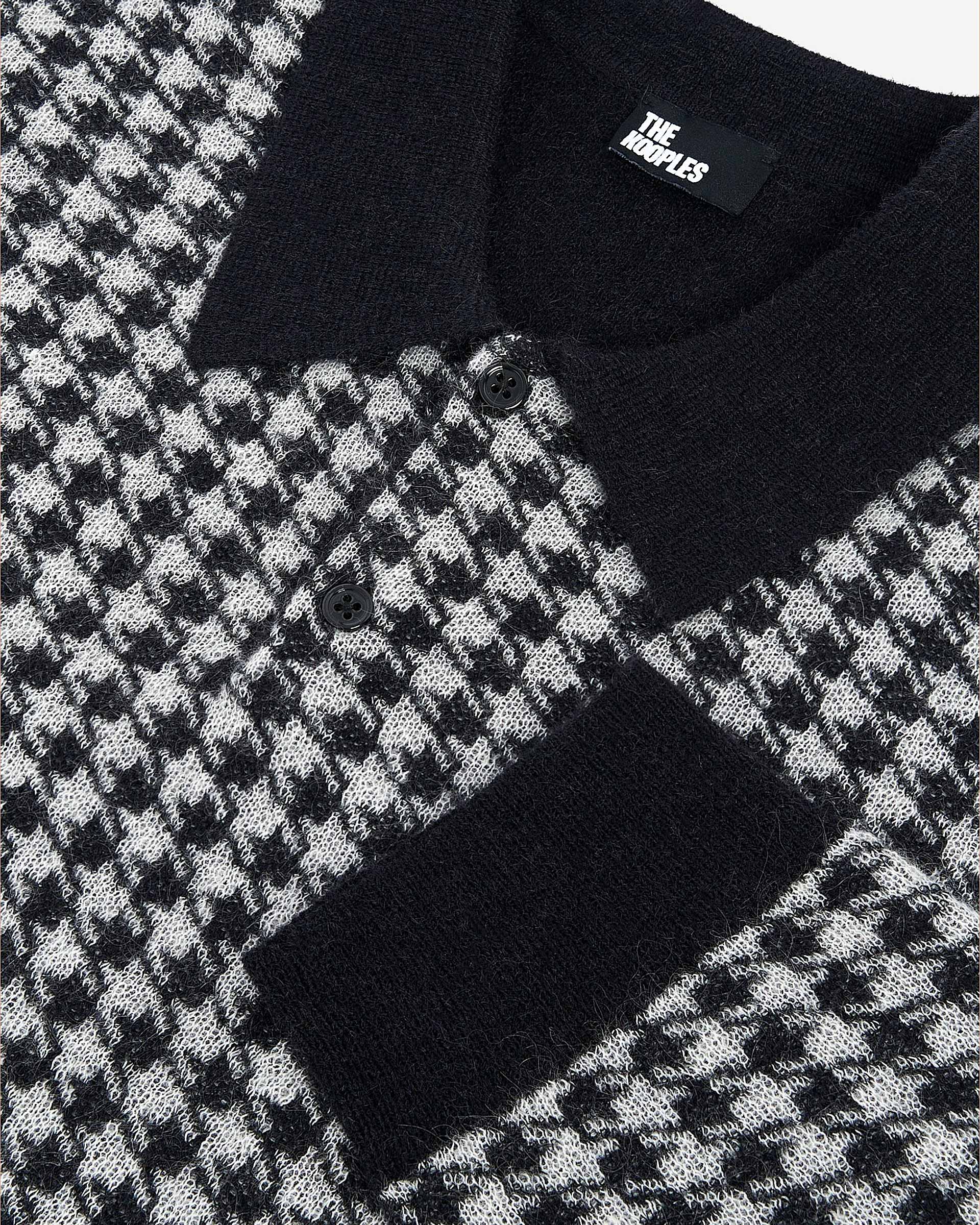 Black houndstooth sweater
