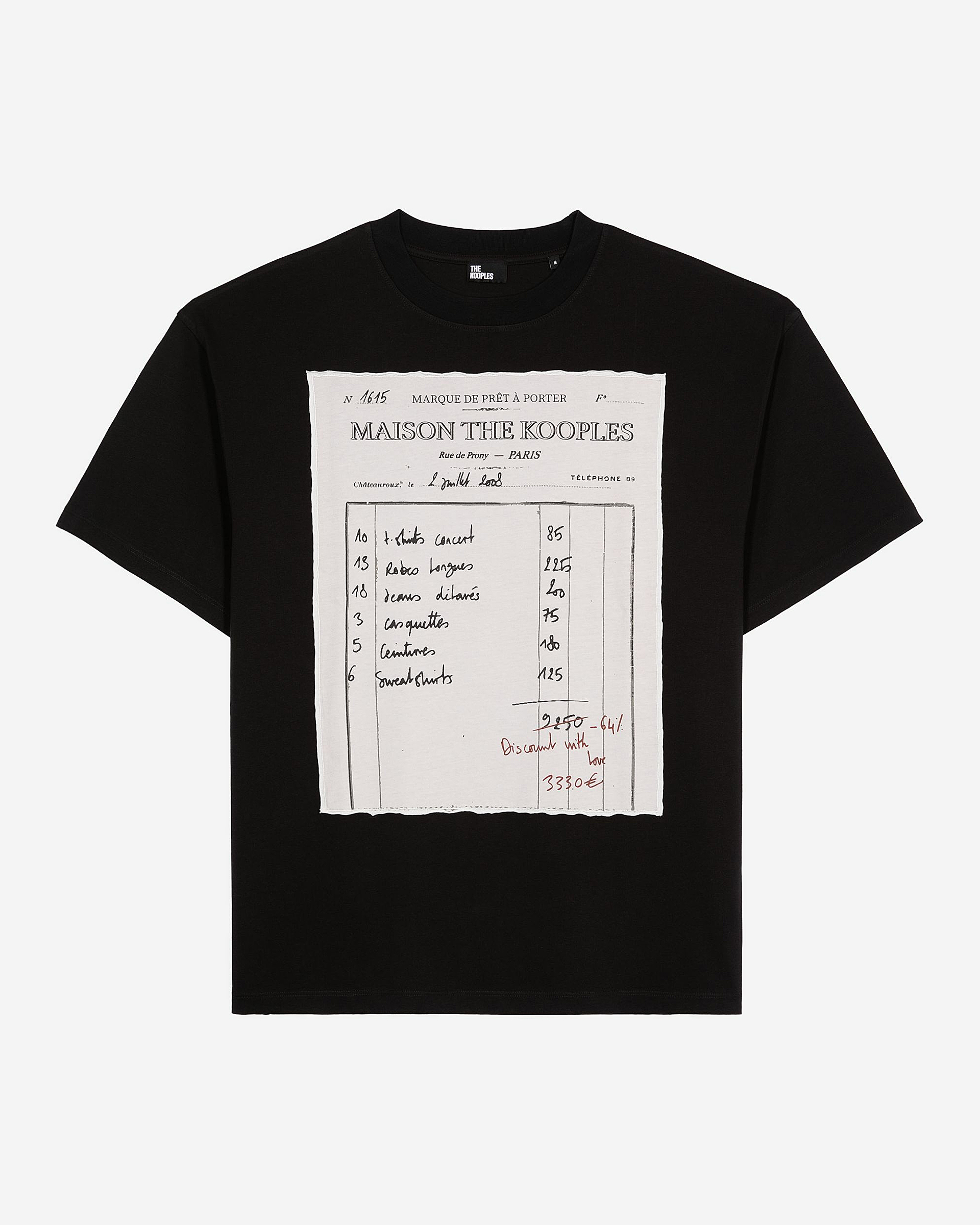 Loose black T-shirt