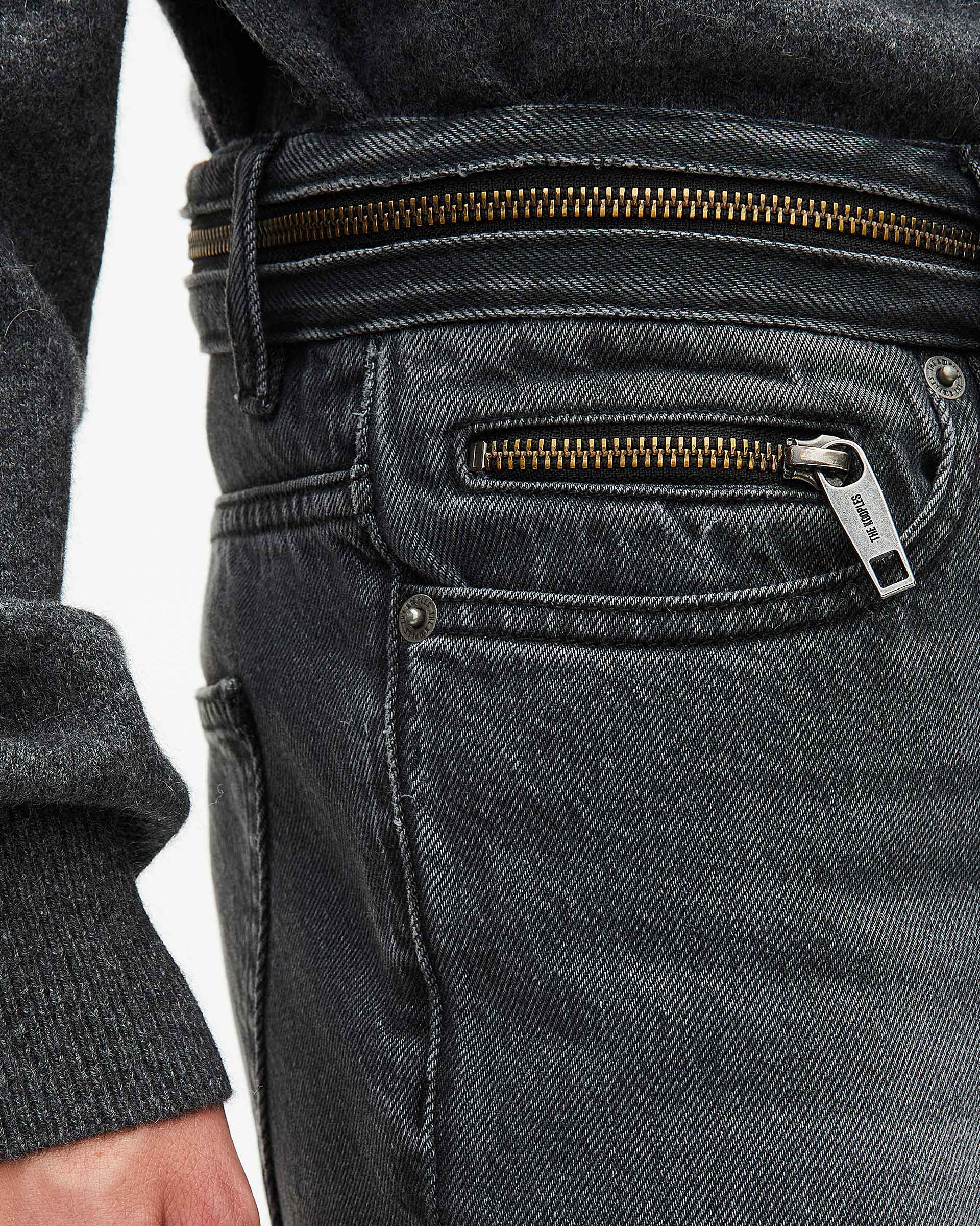 Black faded skinny jeans