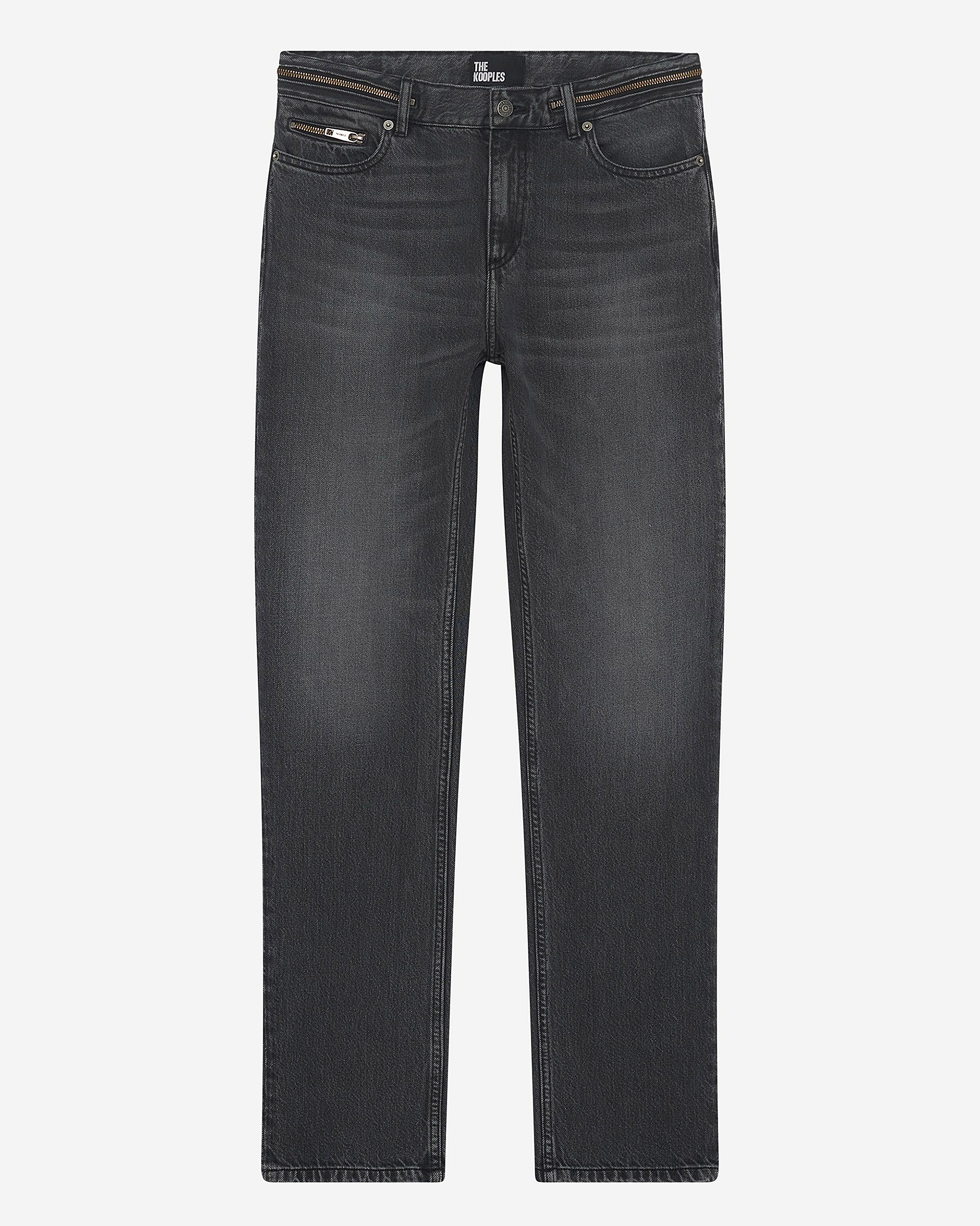 Black faded skinny jeans