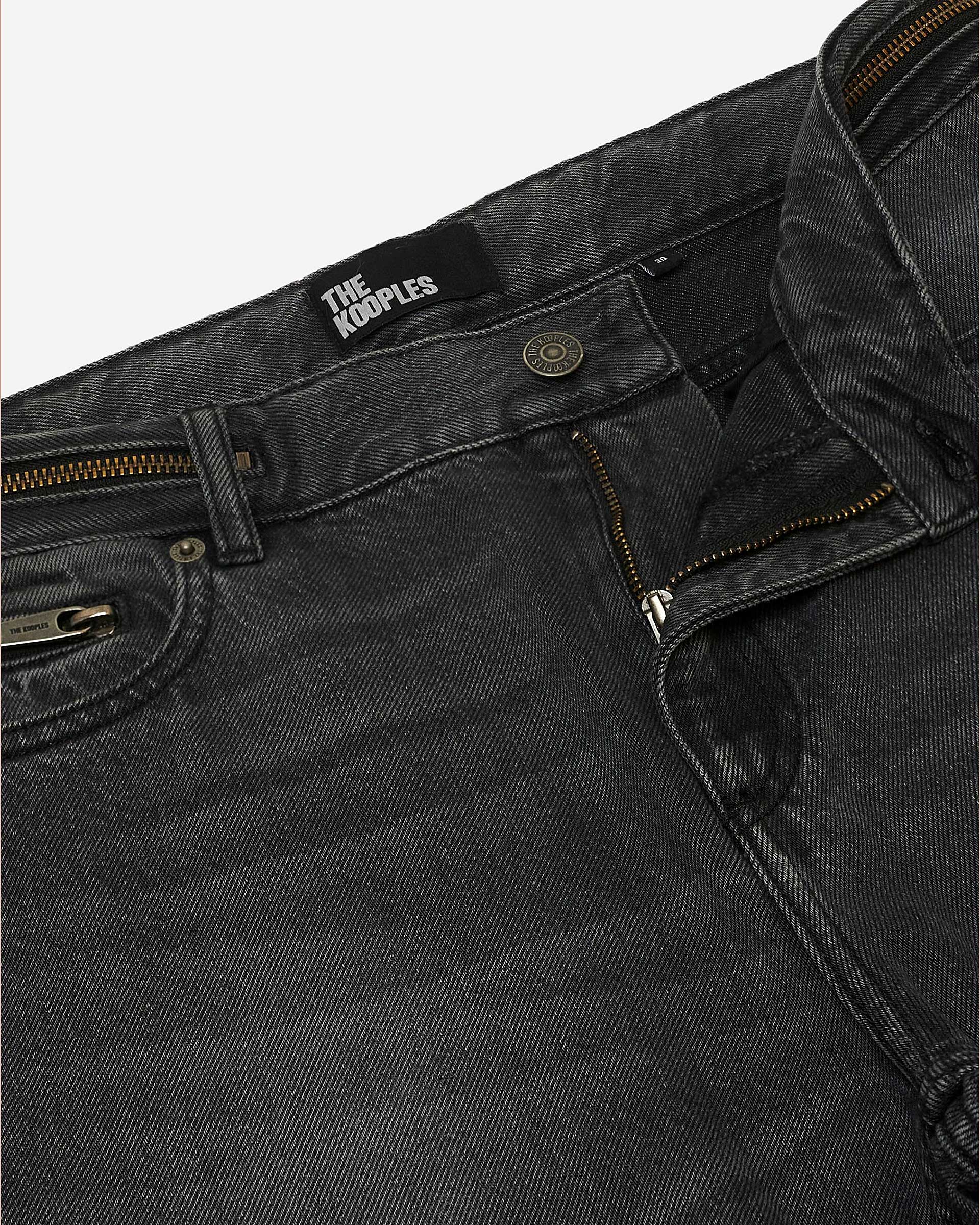 Black faded skinny jeans