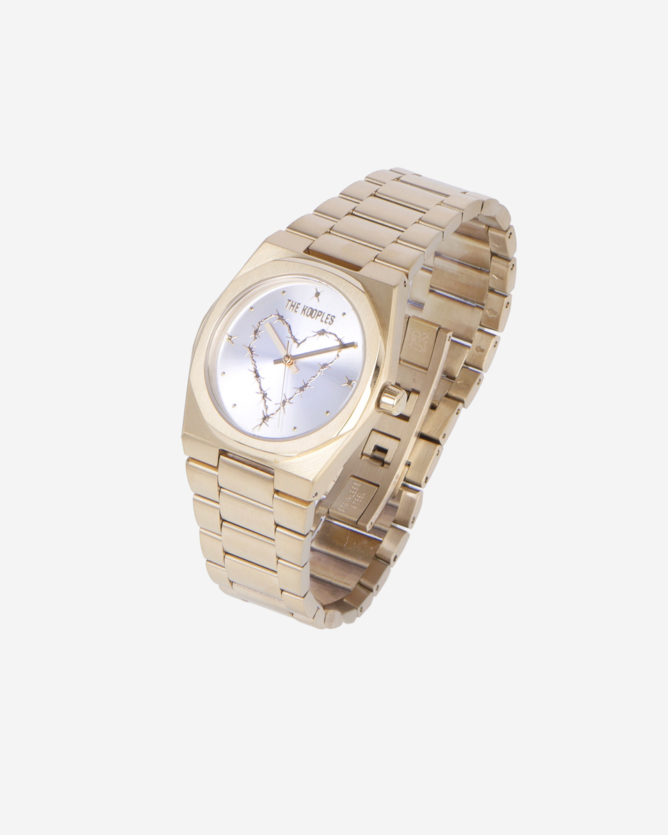 Watch with golden heart