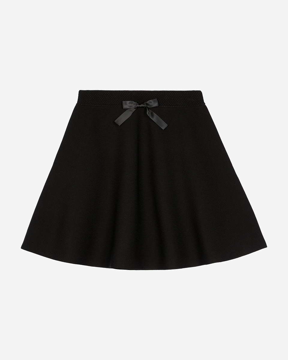 Short black mesh skirt