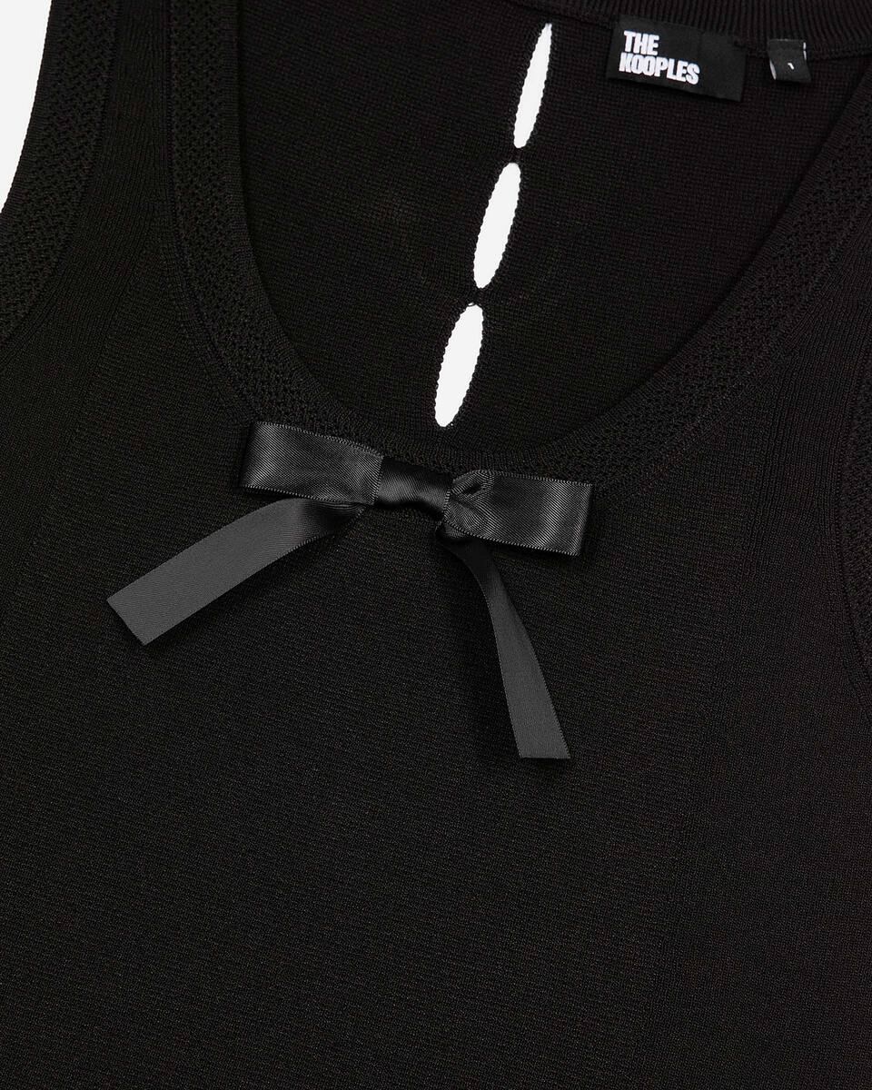 Black mesh top