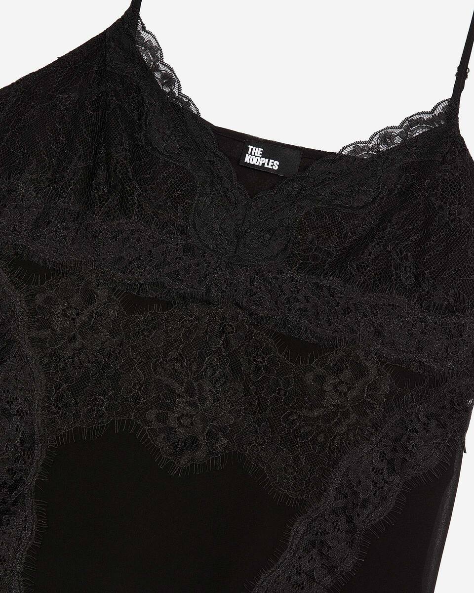 Black lace camisole