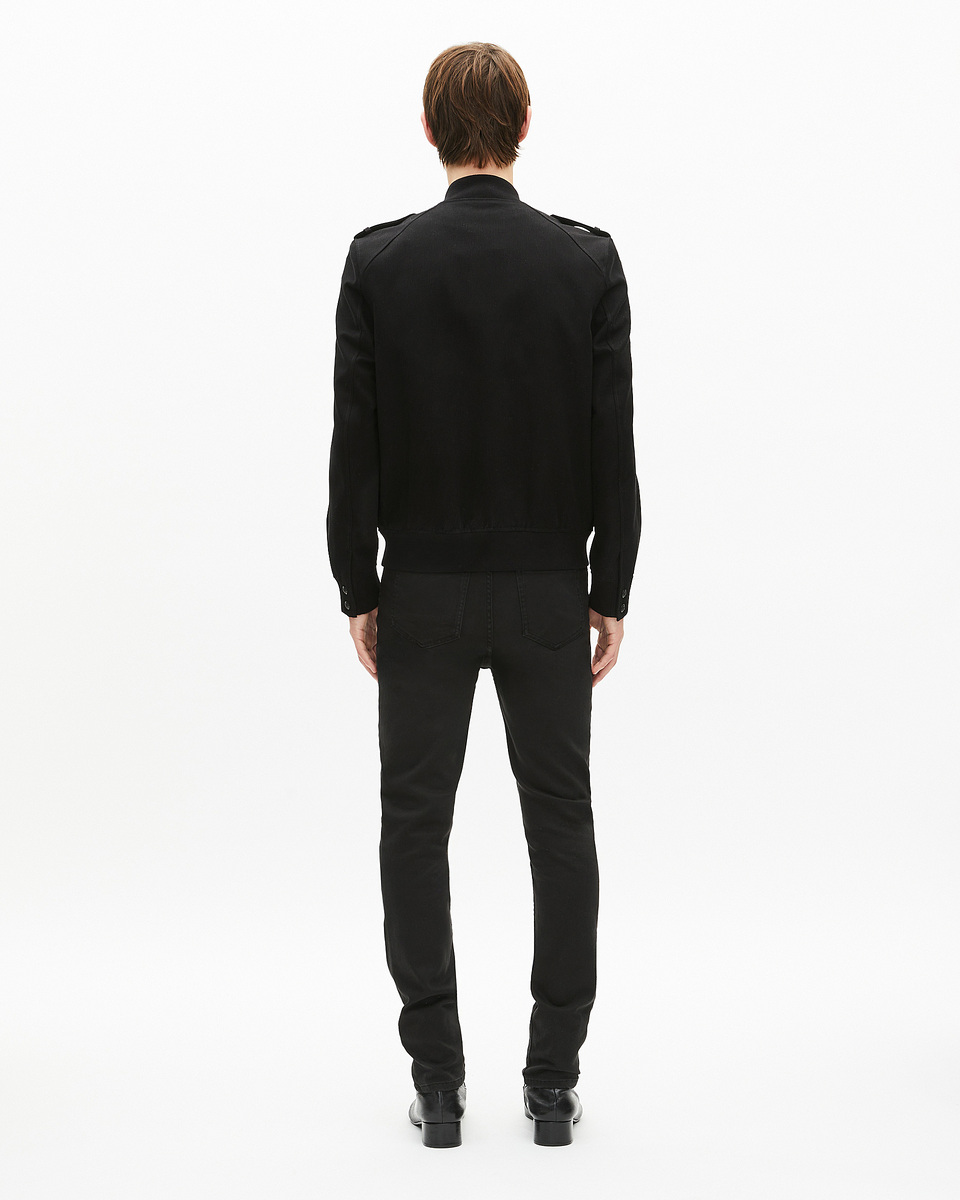 Black cotton teddy jacket