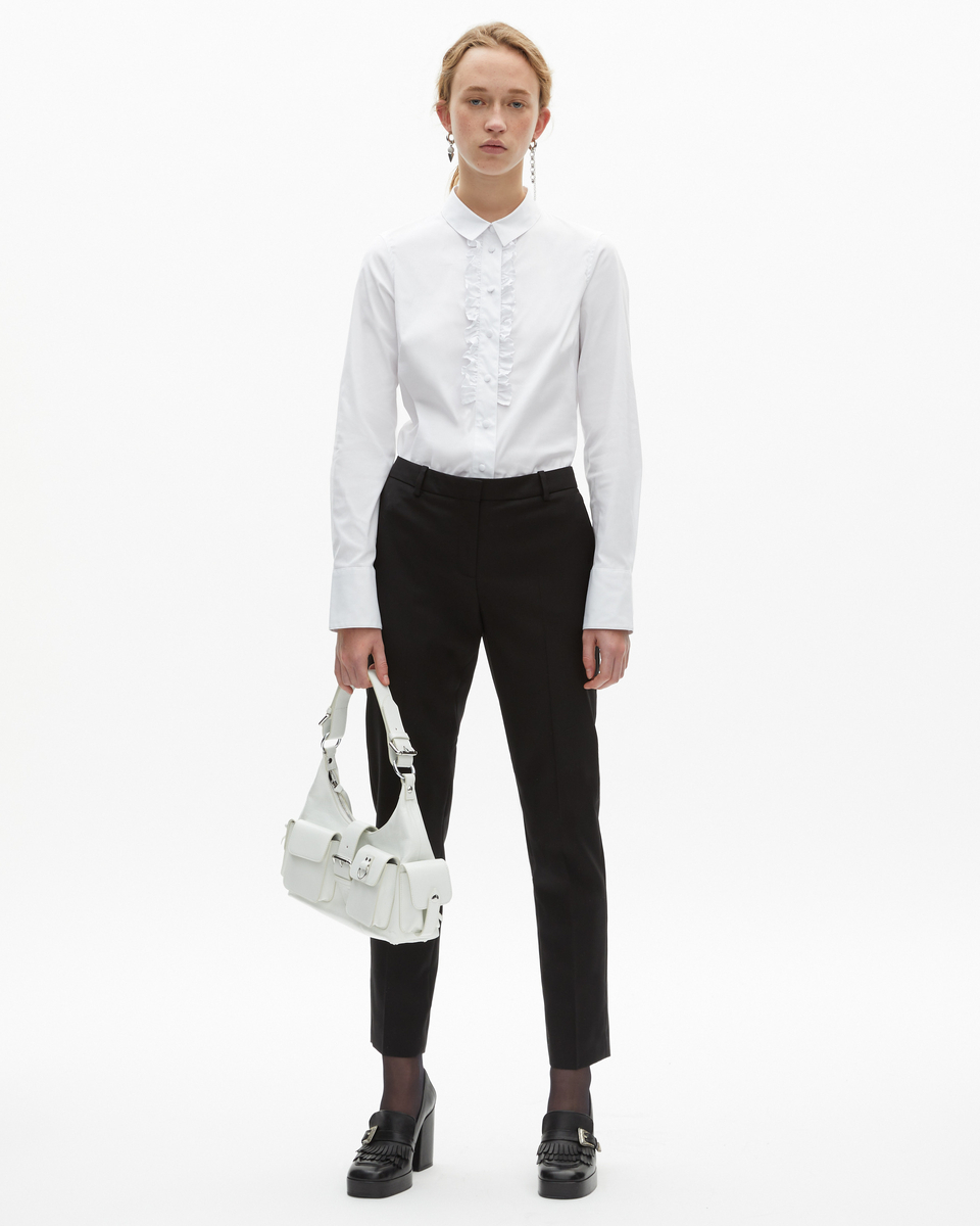 Tailored black wool pants