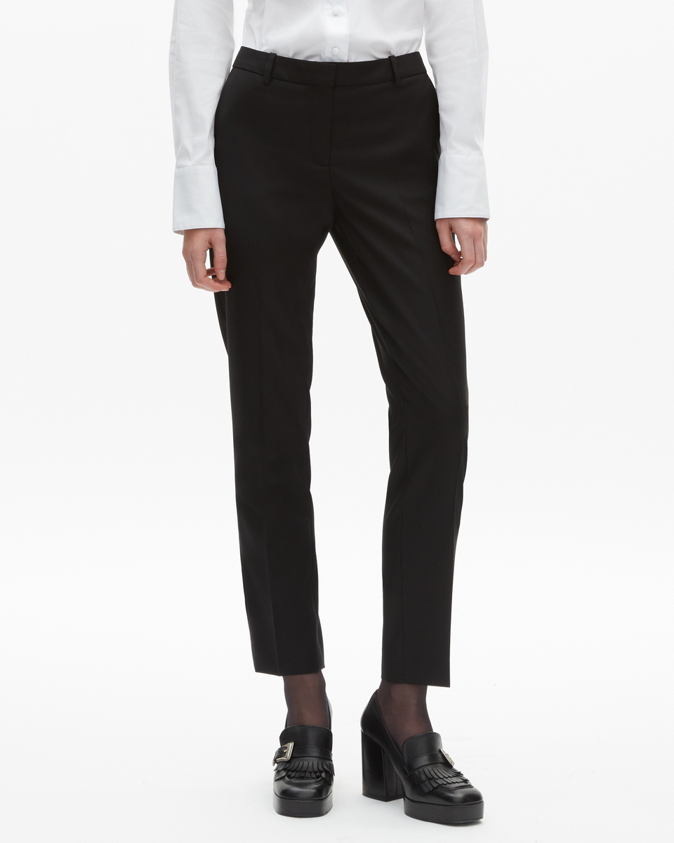 Tailored black wool pants