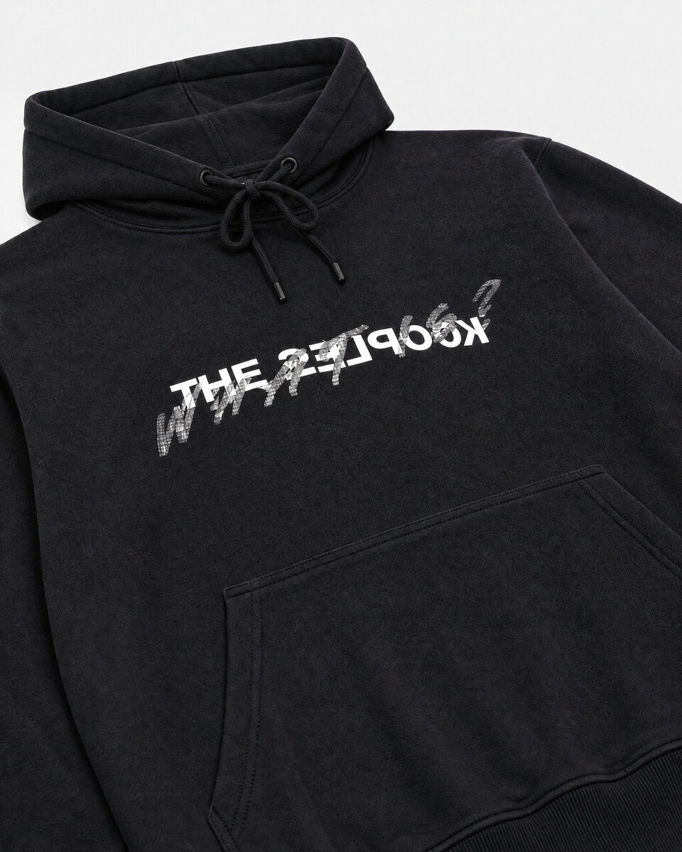 'What Is' Hoodie with Black Rhinestones