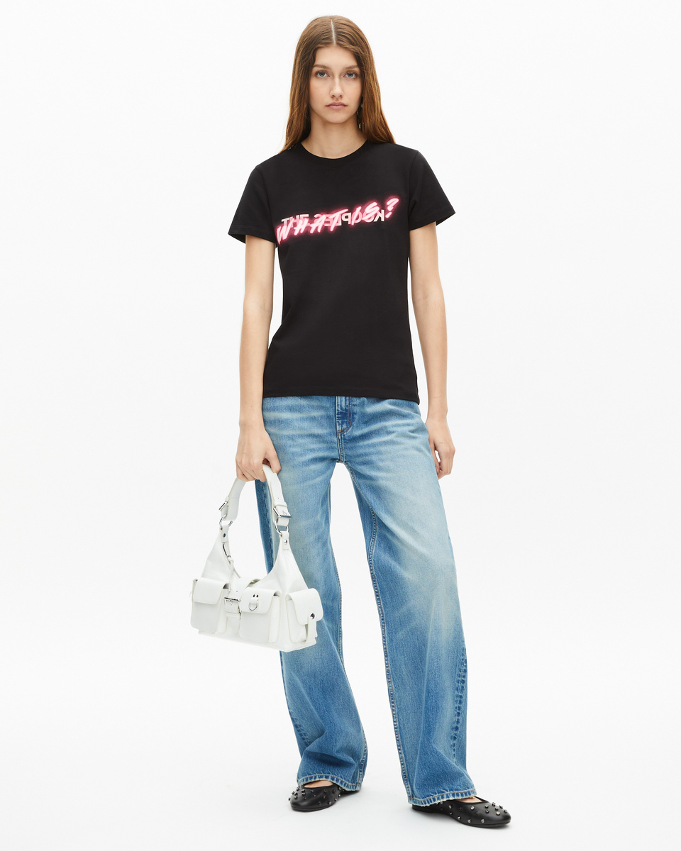 What Is neon black T-shirt