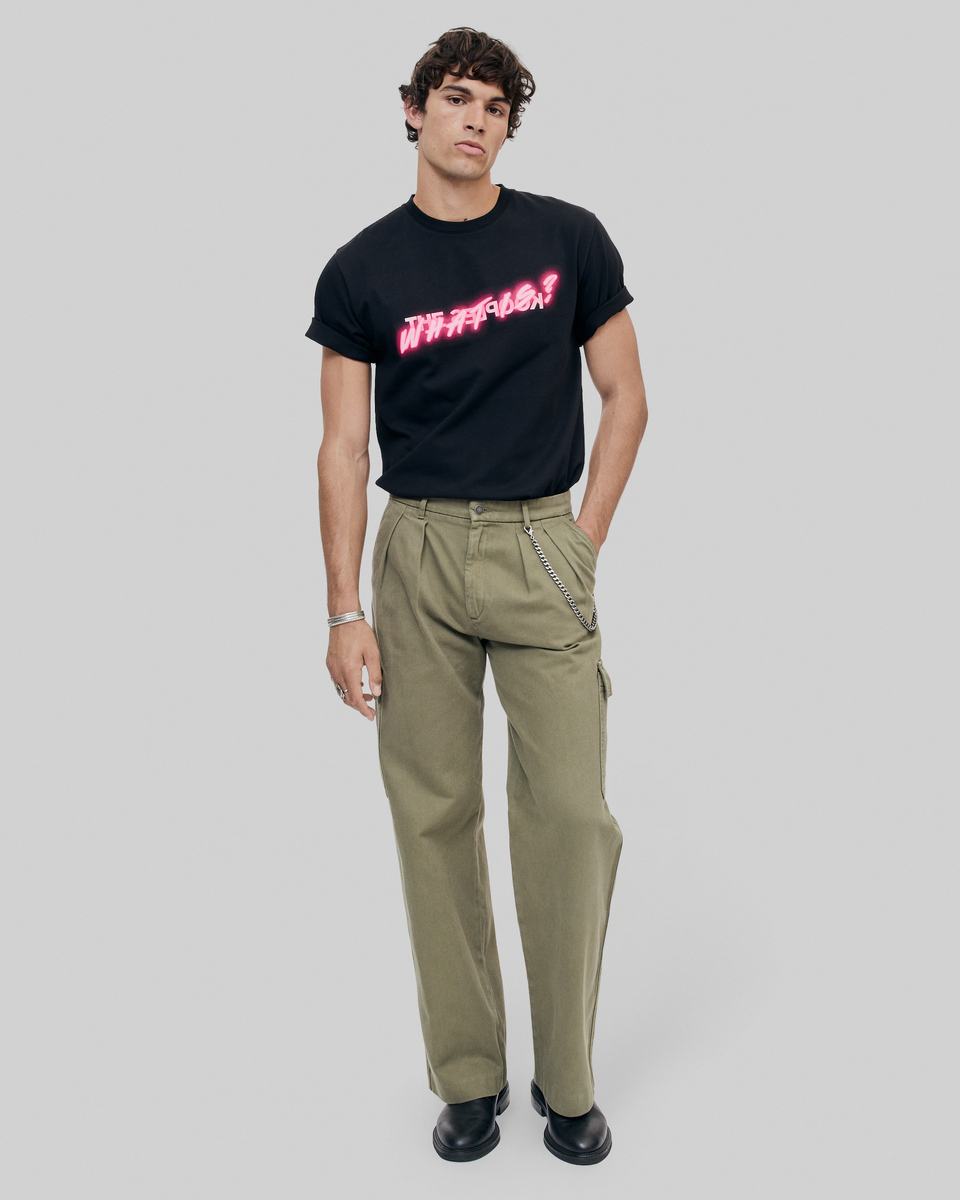What Is neon black T-shirt