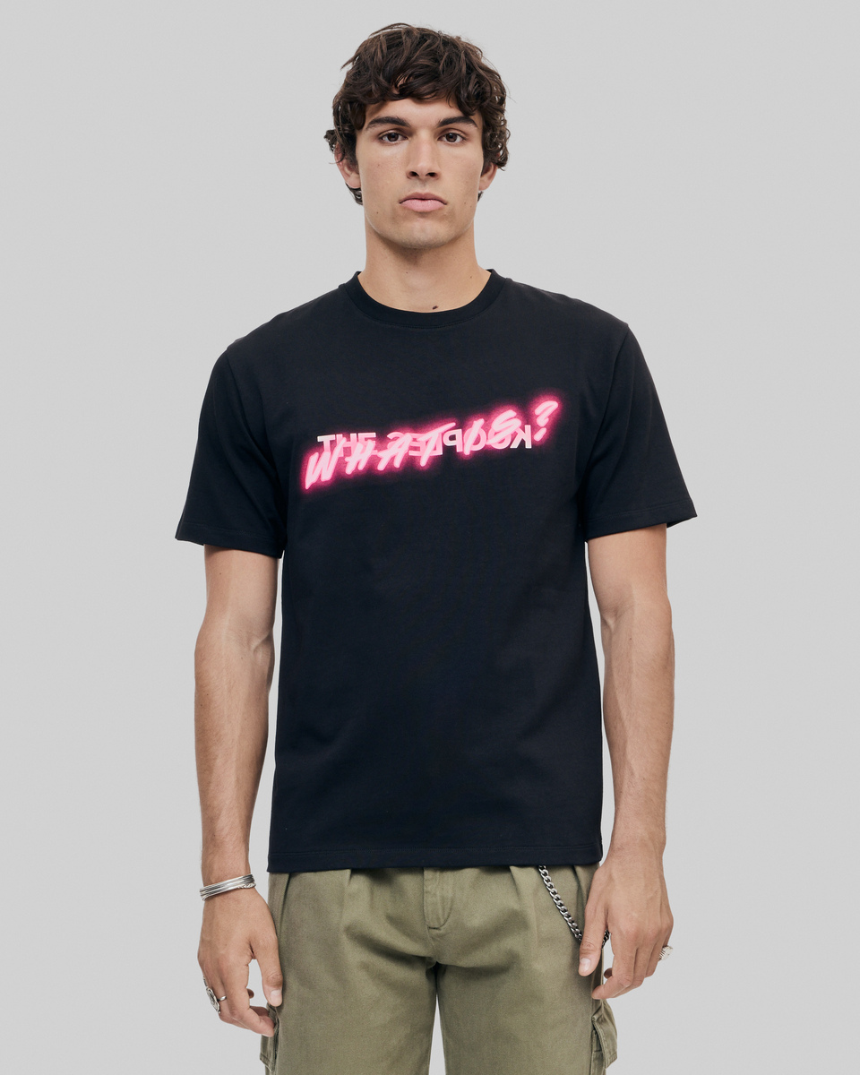 What Is neon black T-shirt