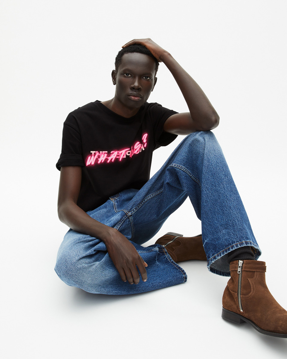 What Is neon black T-shirt