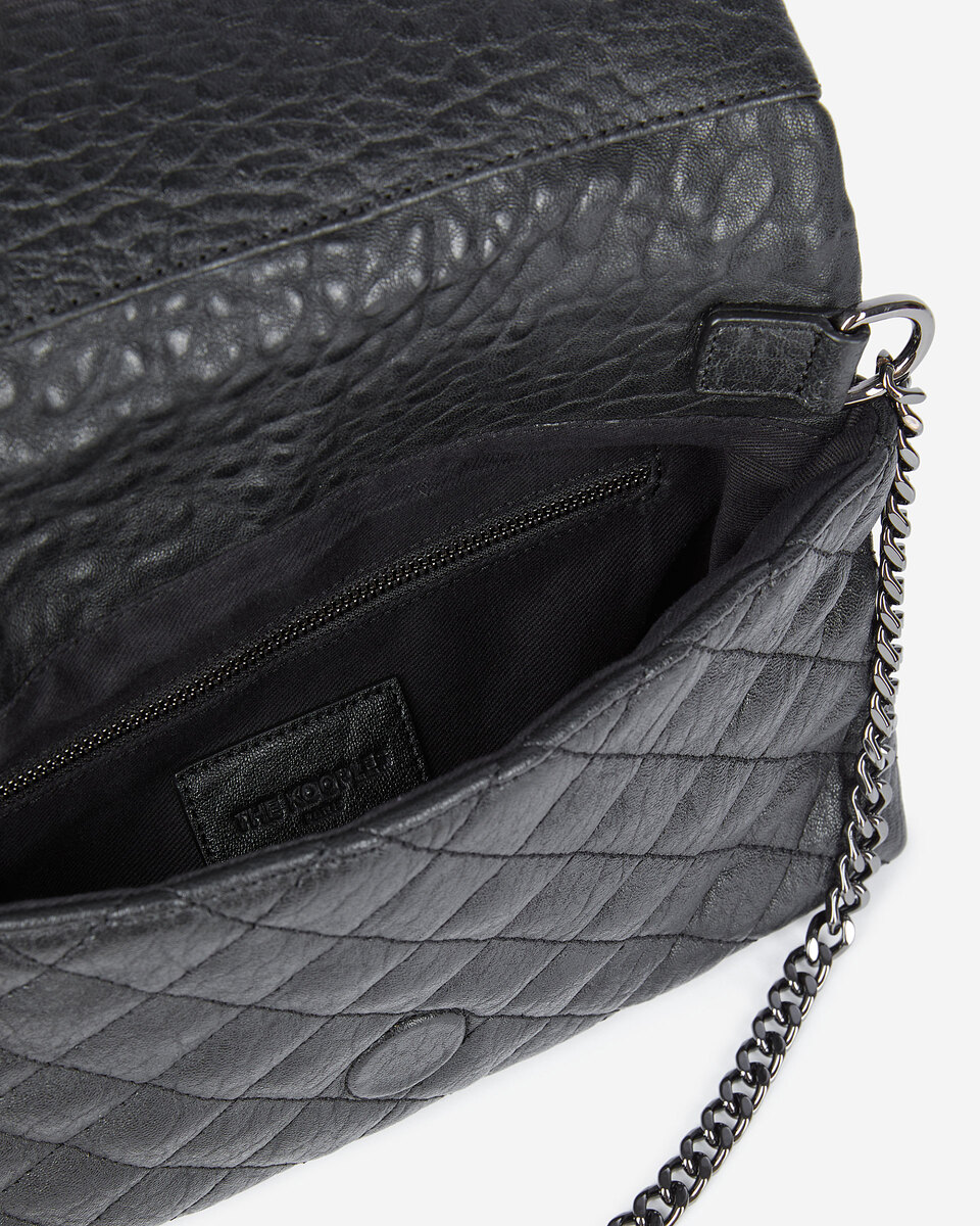 Heritage small black leather pouch
