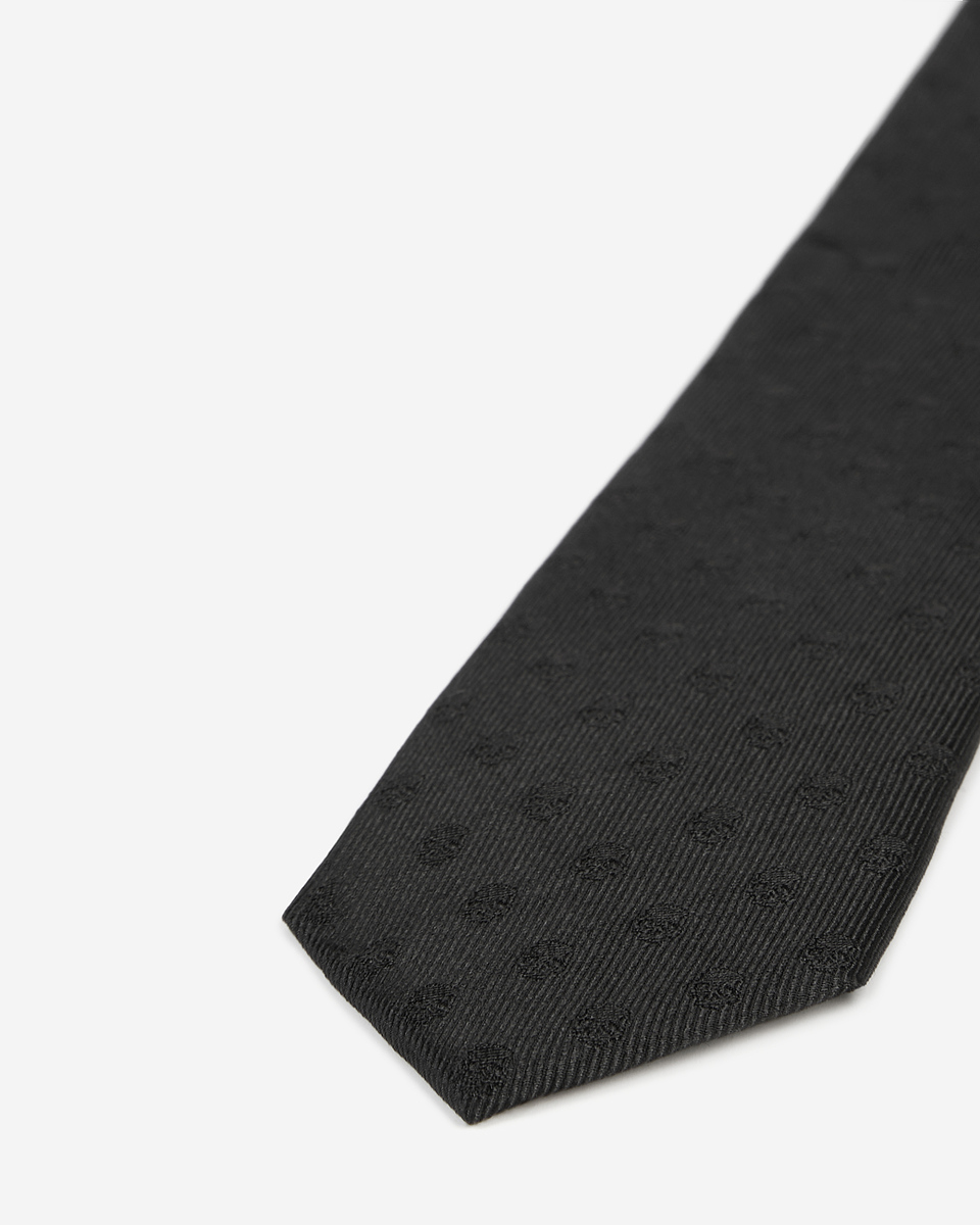 Black silk tie