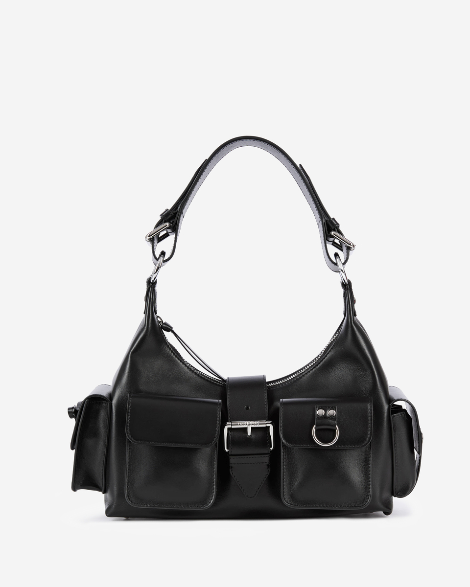 Amelia bag in smooth black leather