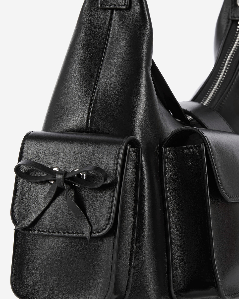 Amelia bag in smooth black leather