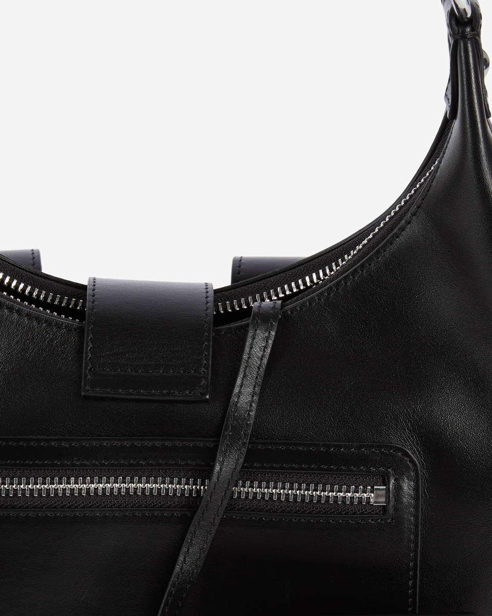 Amelia bag in smooth black leather