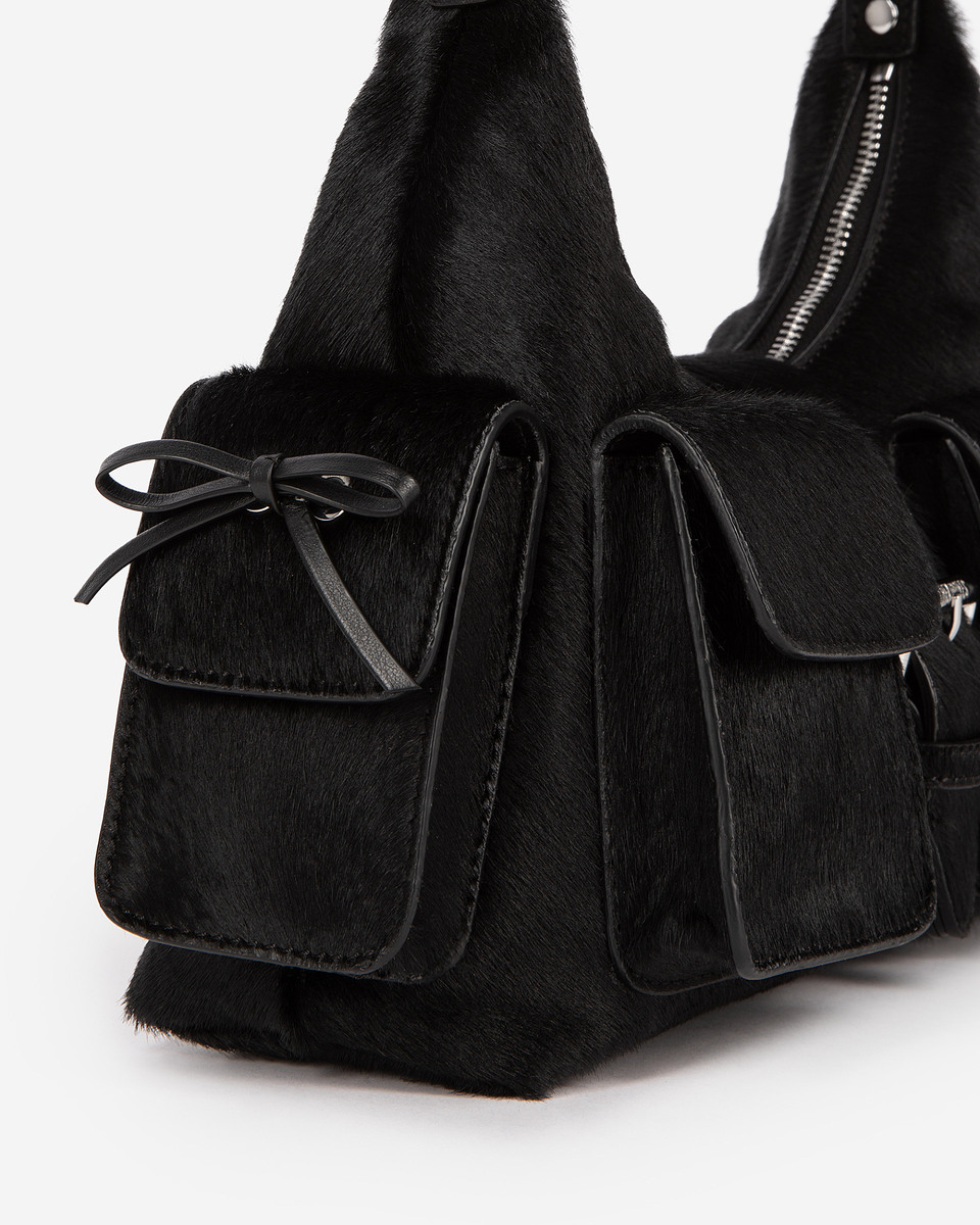 Amelia bag in black foal effect