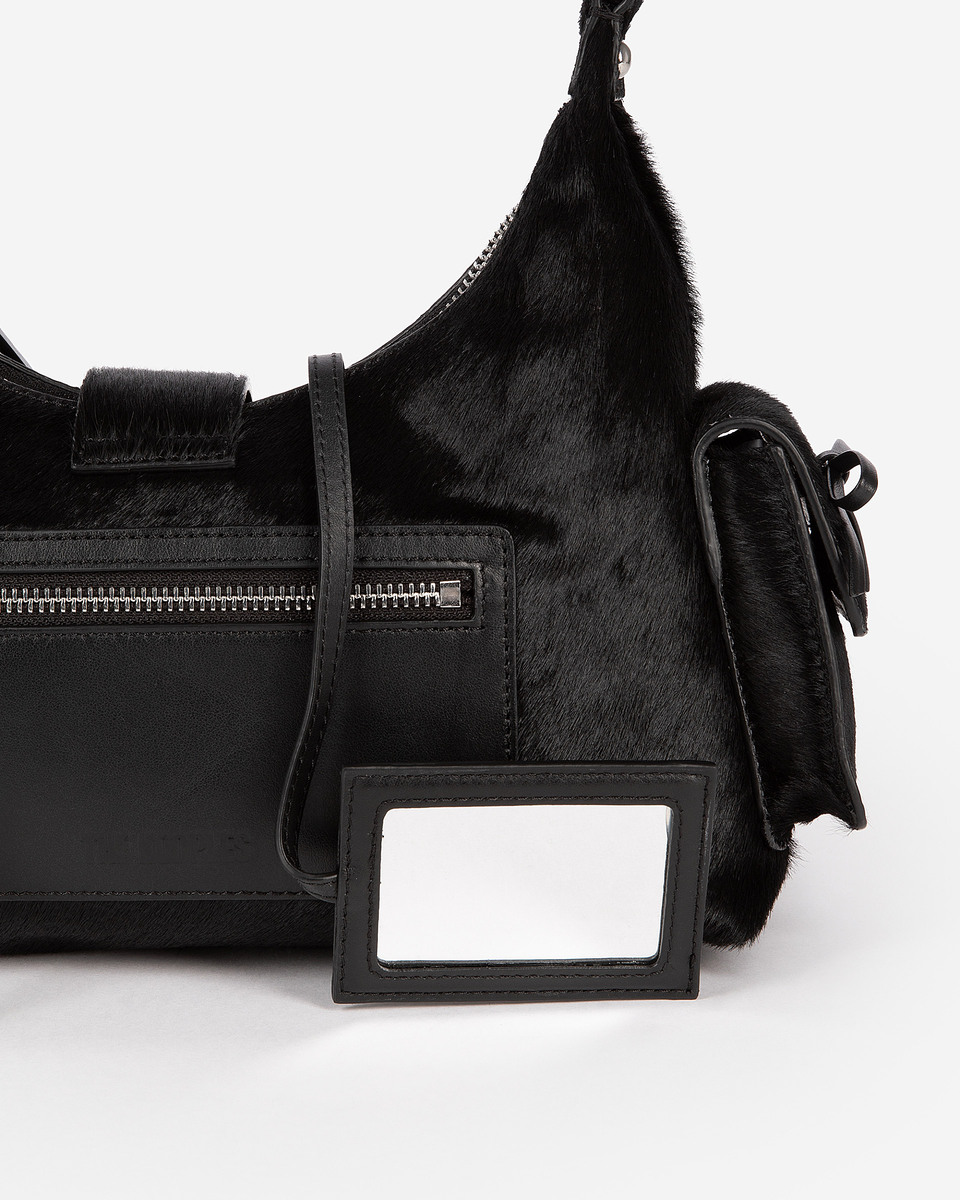 Amelia bag in black foal effect