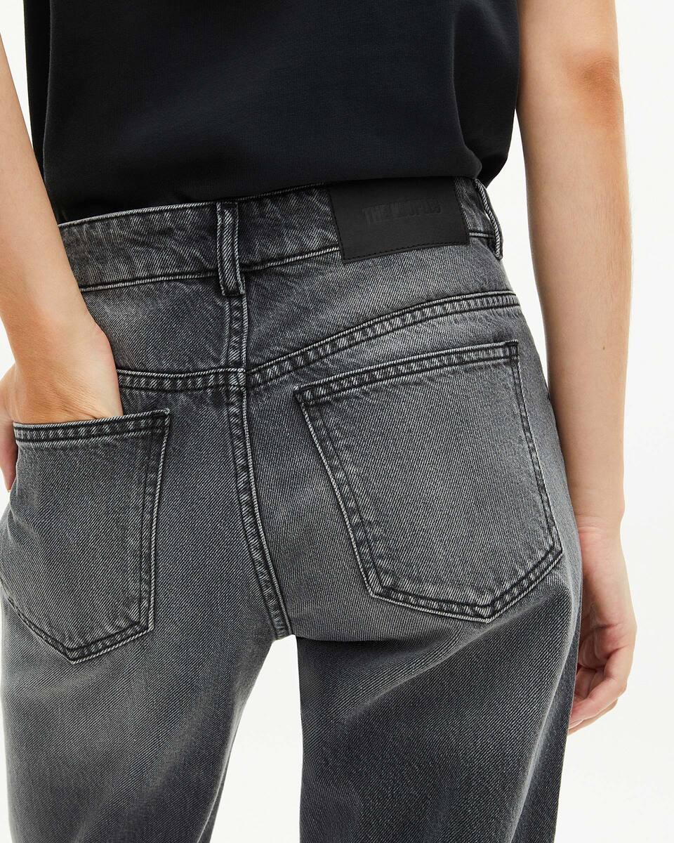 Black wide-leg jeans